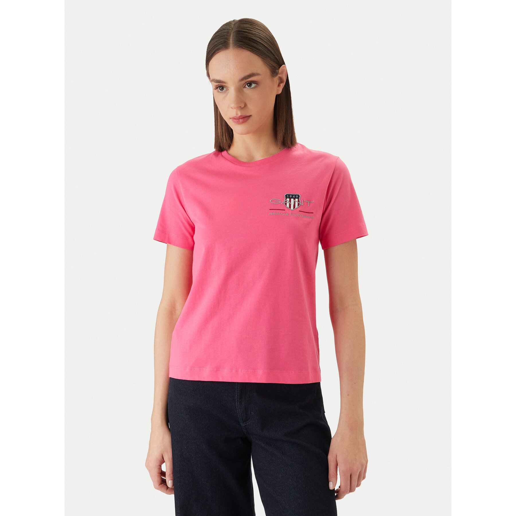 Gant Póló 4200277 Rózsaszín Regular Fit