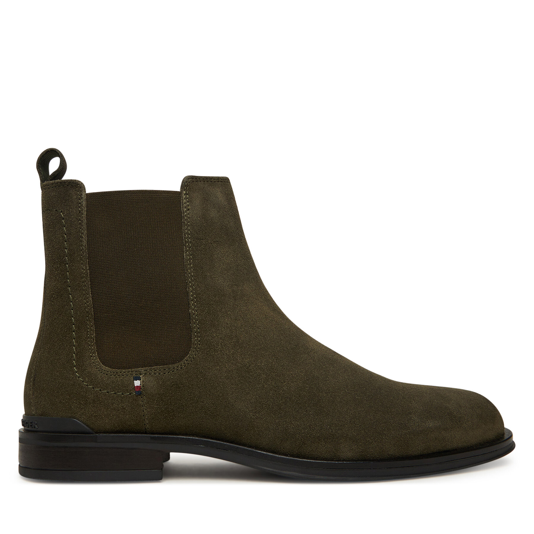 Členková obuv s elastickým prvkom Tommy Hilfiger Corporate FM0FM05580 Kaki