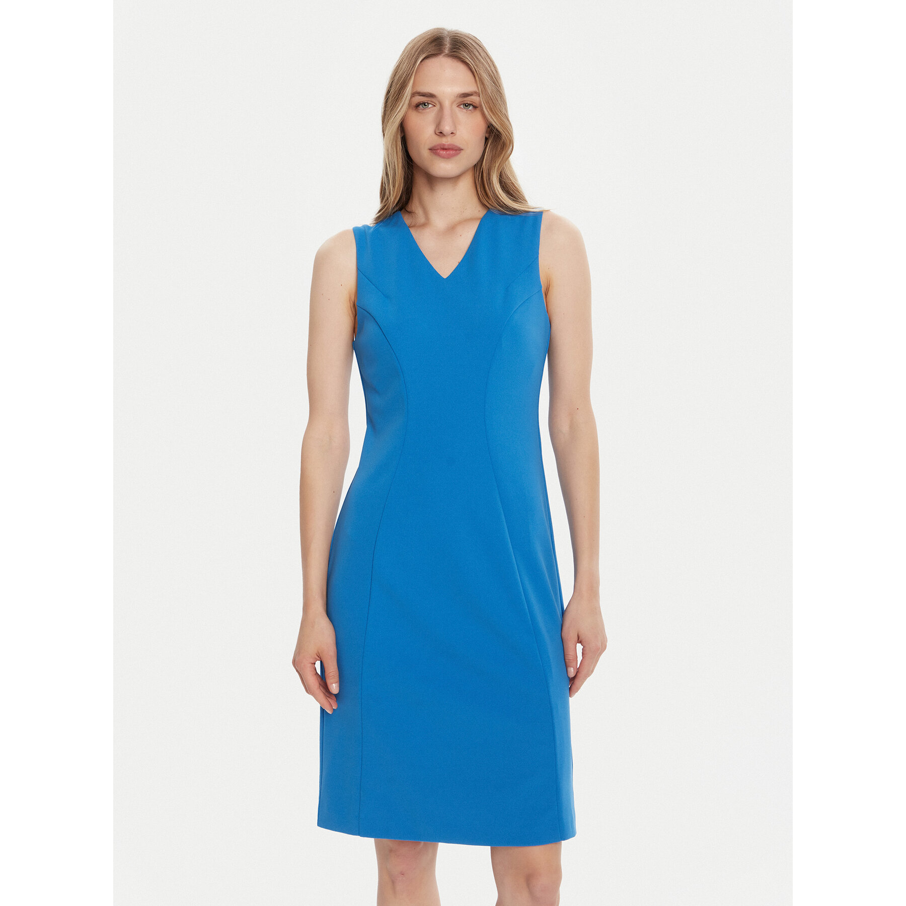 Calvin Klein Coctailkleid LV044C063G Blau Slim Fit