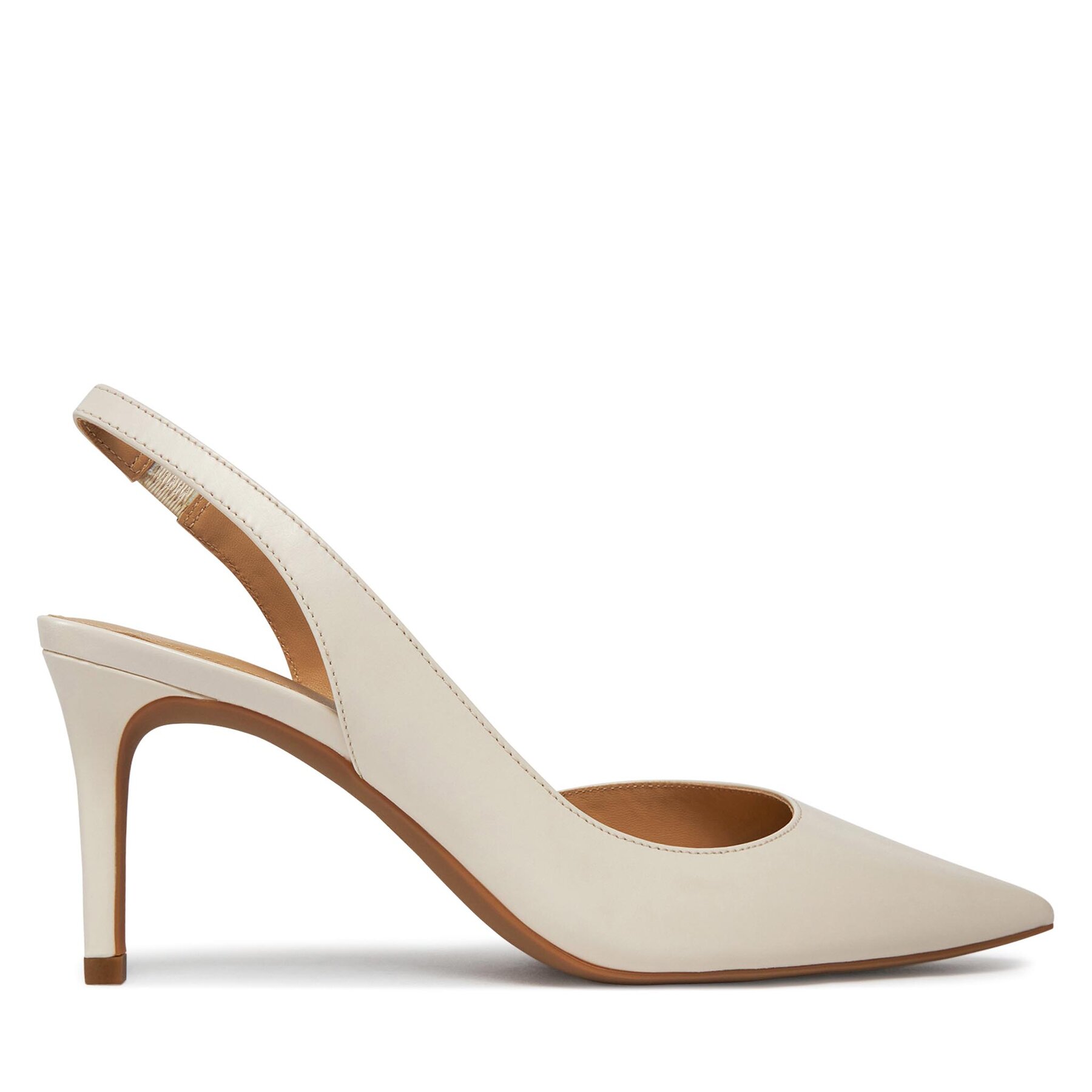 Lodičky MICHAEL Michael Kors Alina Flex Sling Pump 40R4HNMP1L Écru