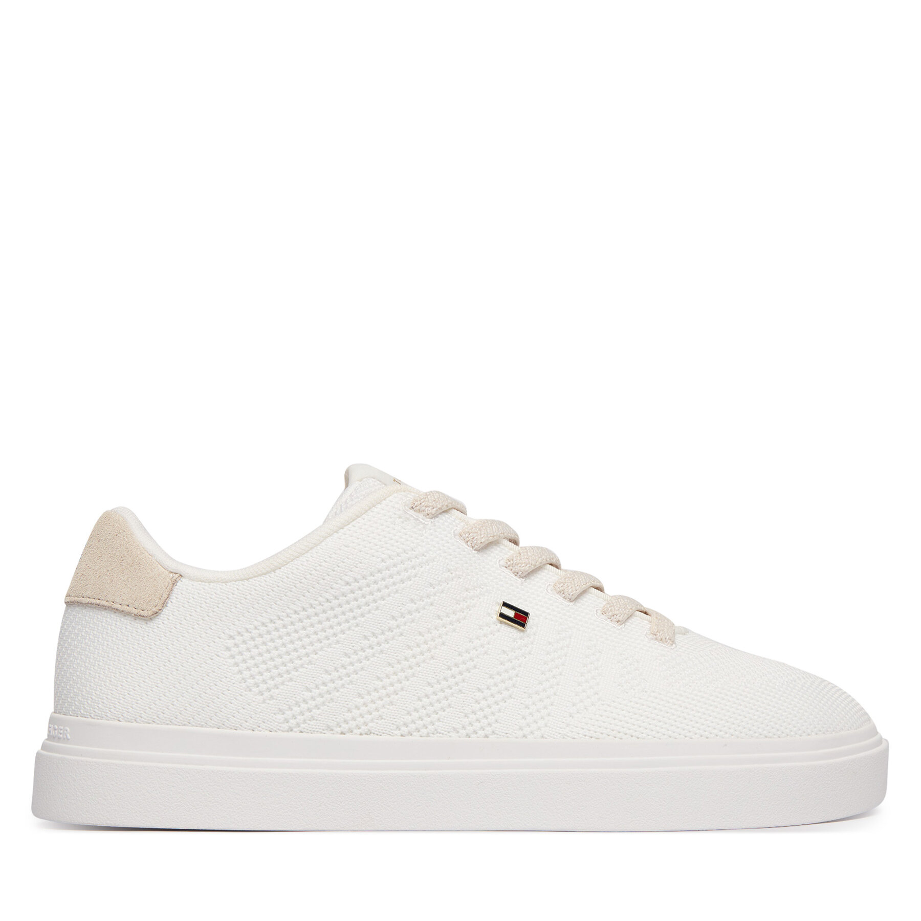 Sneakers Tommy Hilfiger Knit Cupsole FW0FW09289 Alb