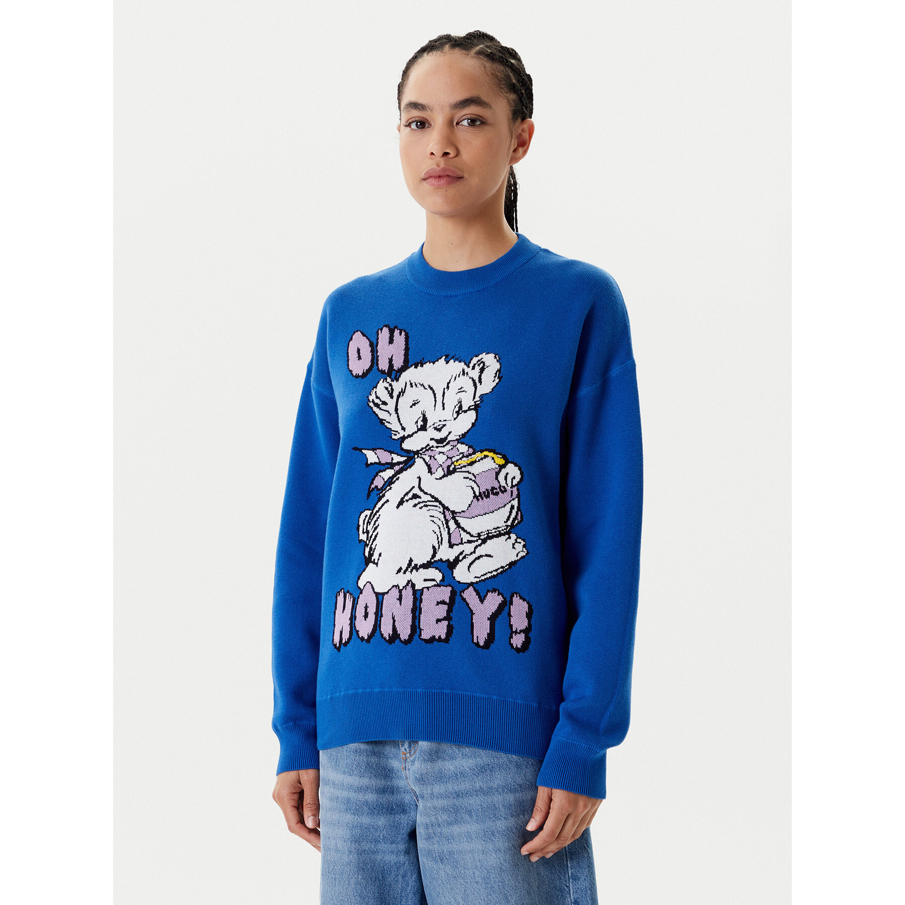 HUGO Pullover Seted 50543019 Blau Regular Fit