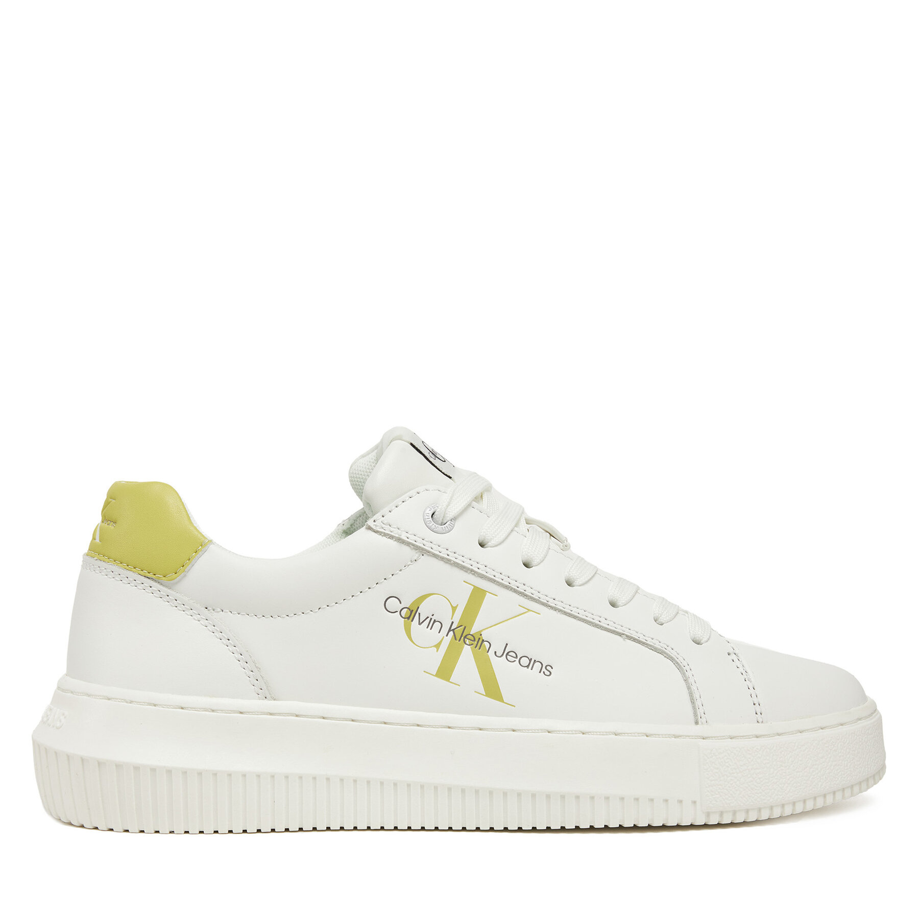 Sportcipők Calvin Klein Jeans Chunky Cupsole Laceup Mon Lth YW0YW00823 Fehér