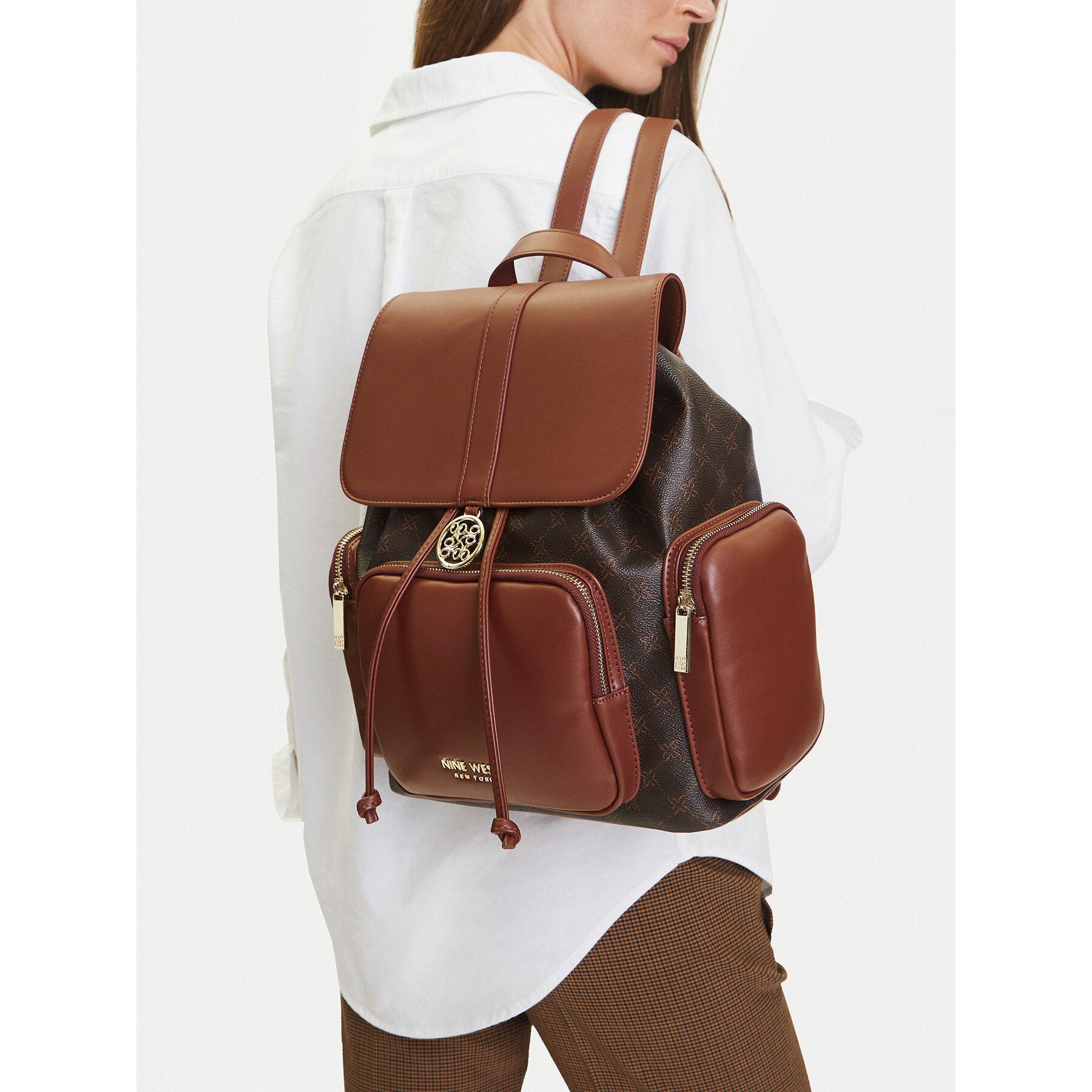 Batoh Nine West CEO-NEVADA-LDA8272 Hnědá