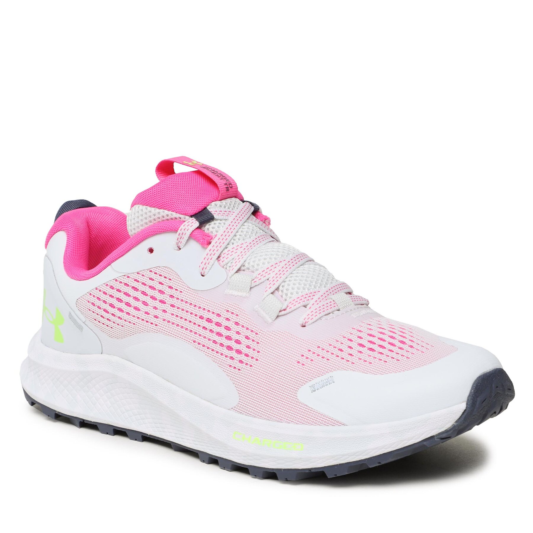 Pantofi Under Armour UA W Charged Bandit TR 2 3024191-101 Gray Mist / Rebel Pink / Lime Surge