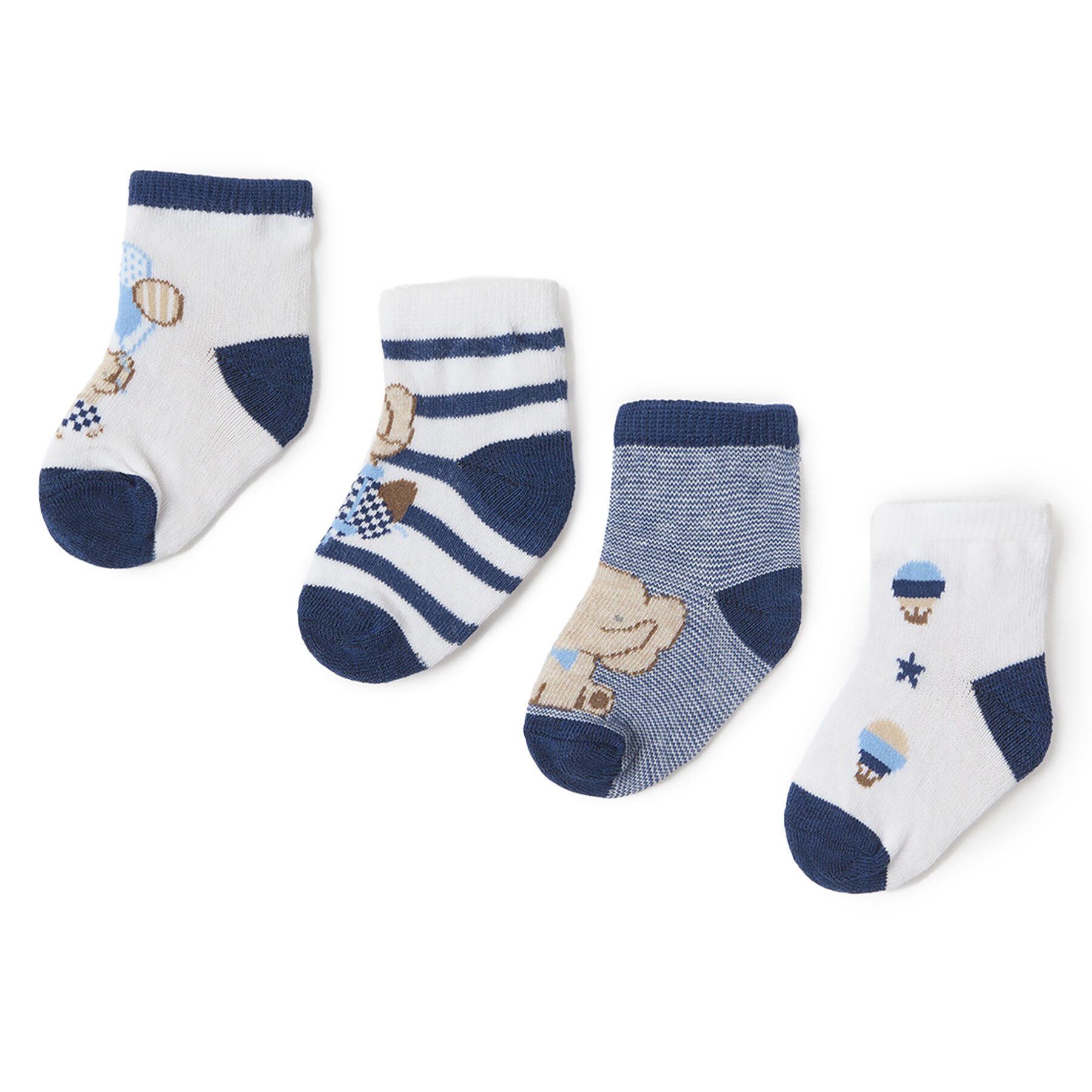 4er-Set hohe Kindersocken Mayoral 9706 Dunkelblau
