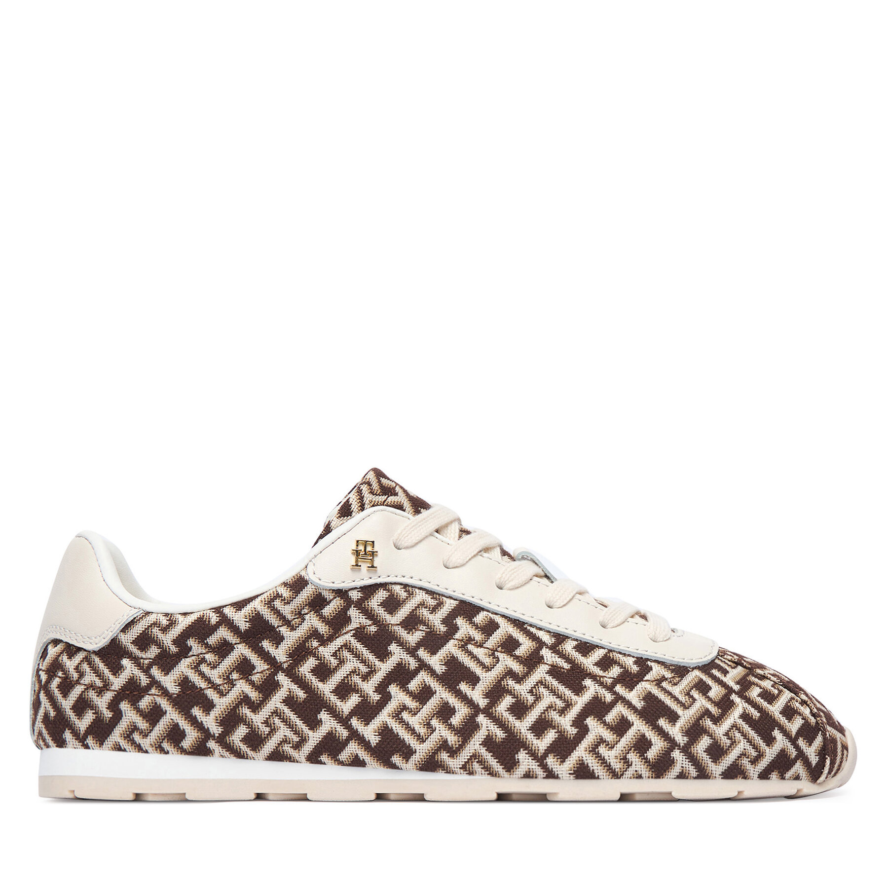 Tenisice Tommy Hilfiger Bella Monogram Sneaker FW0FW09523 Smeđa
