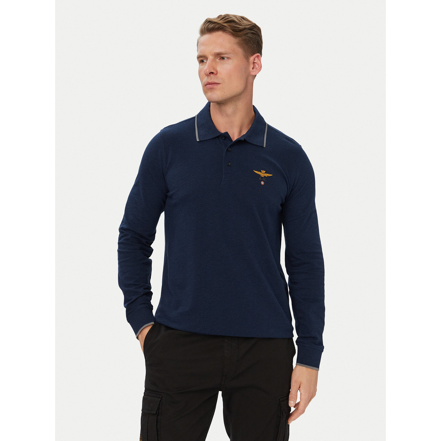 Aeronautica Militare Poloshirt 262PO1653UP00082 Dunkelblau Regular Fit