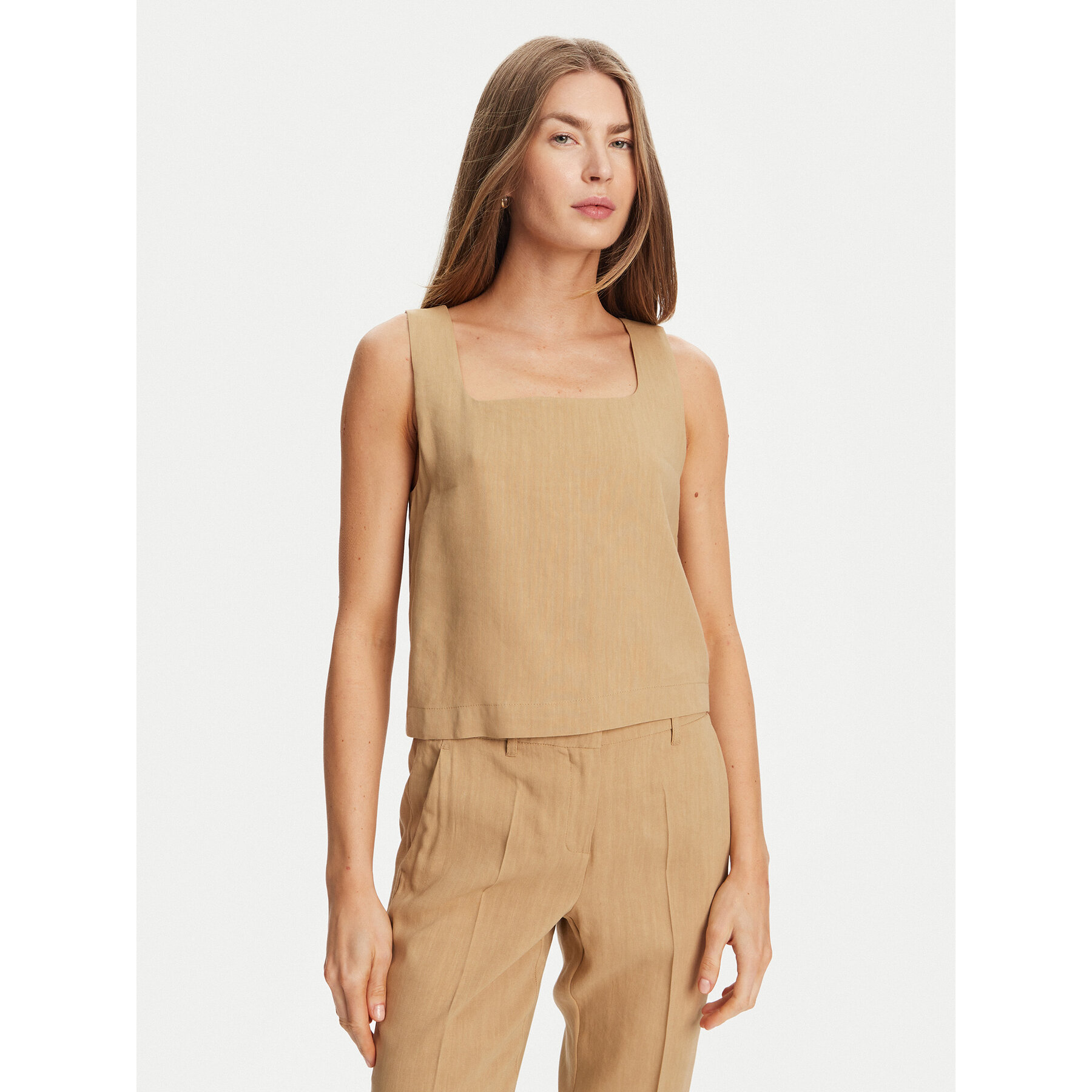 Marella Marškinėliai Terni 2513161055 Smėlio Regular Fit