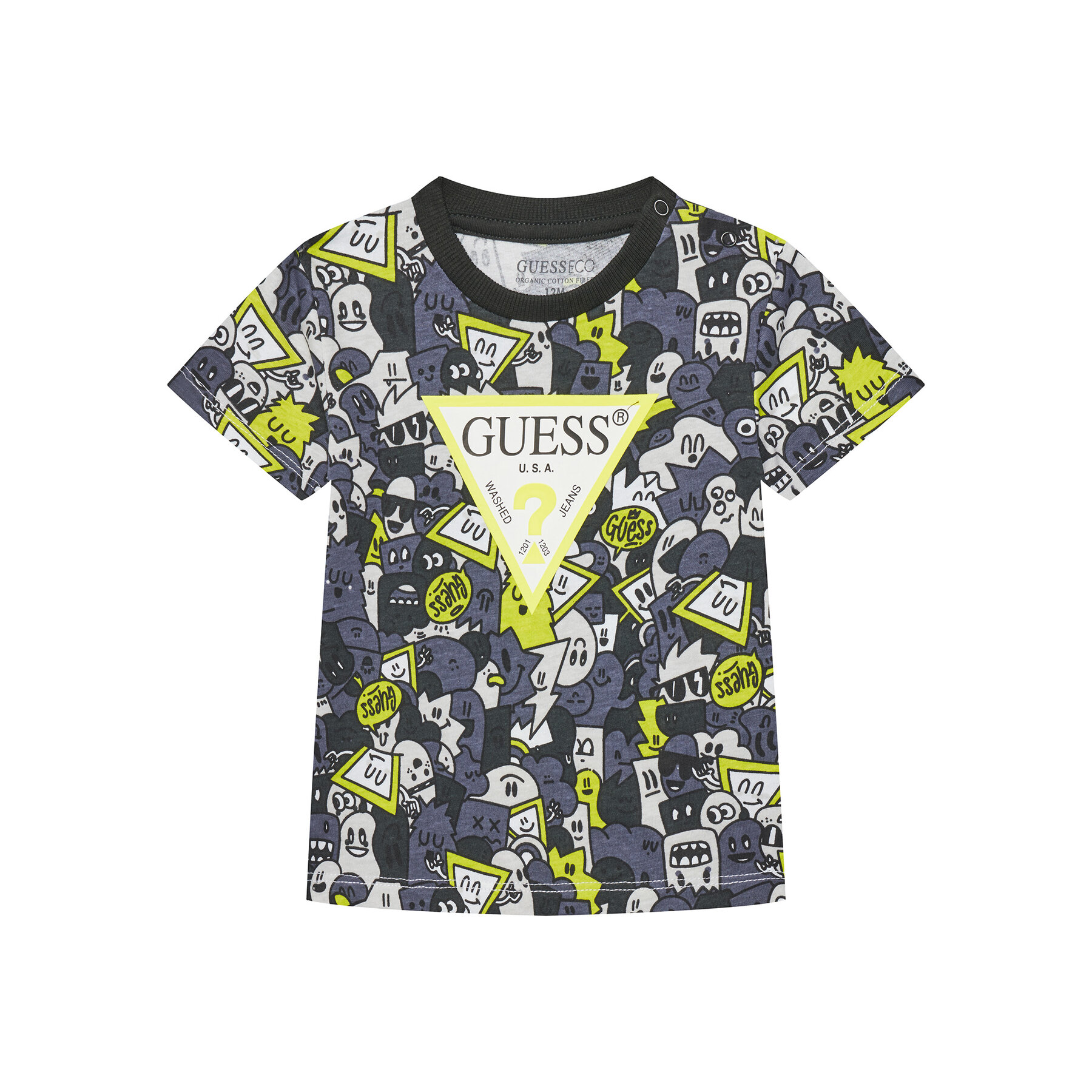 Guess T-Shirt N5YI04 K8HM4 Γκρι Regular Fit