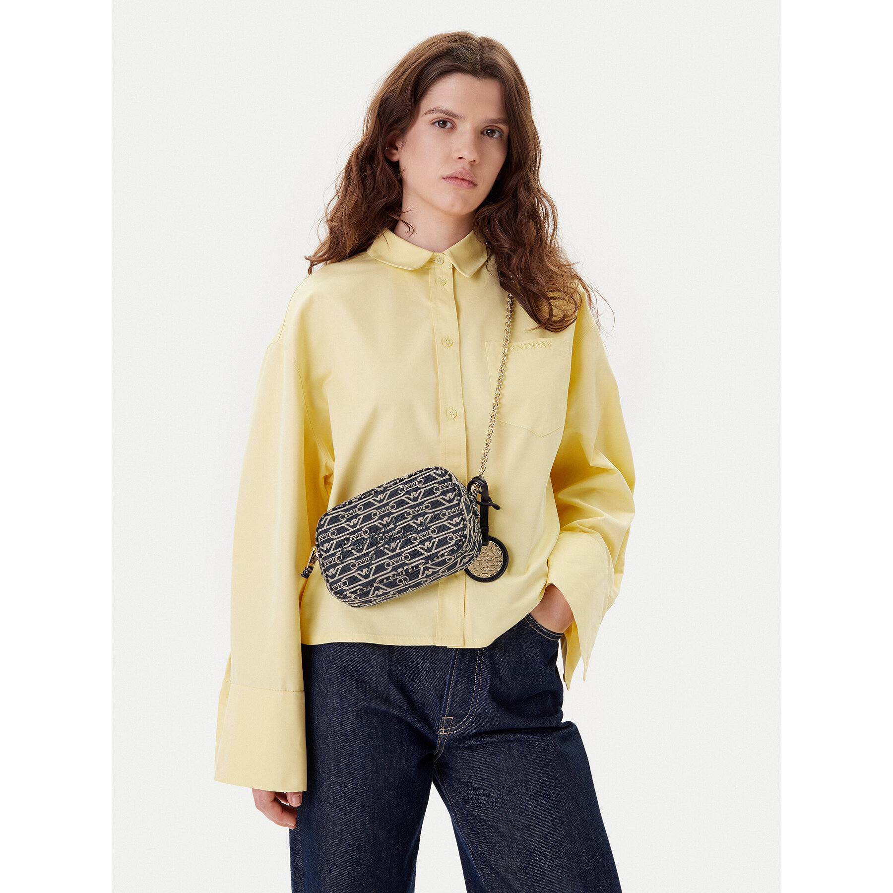 Дамска чанта Emporio Armani EW001891 AF16095 FB237 Тъмносин