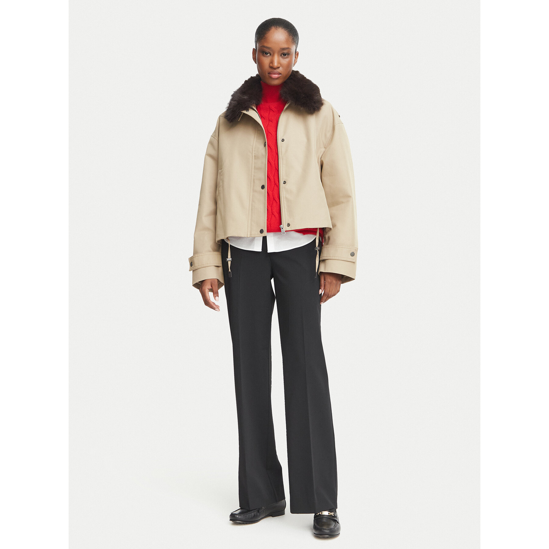 Tommy Hilfiger Übergangsjacke WW0WW52912 Beige Regular Fit