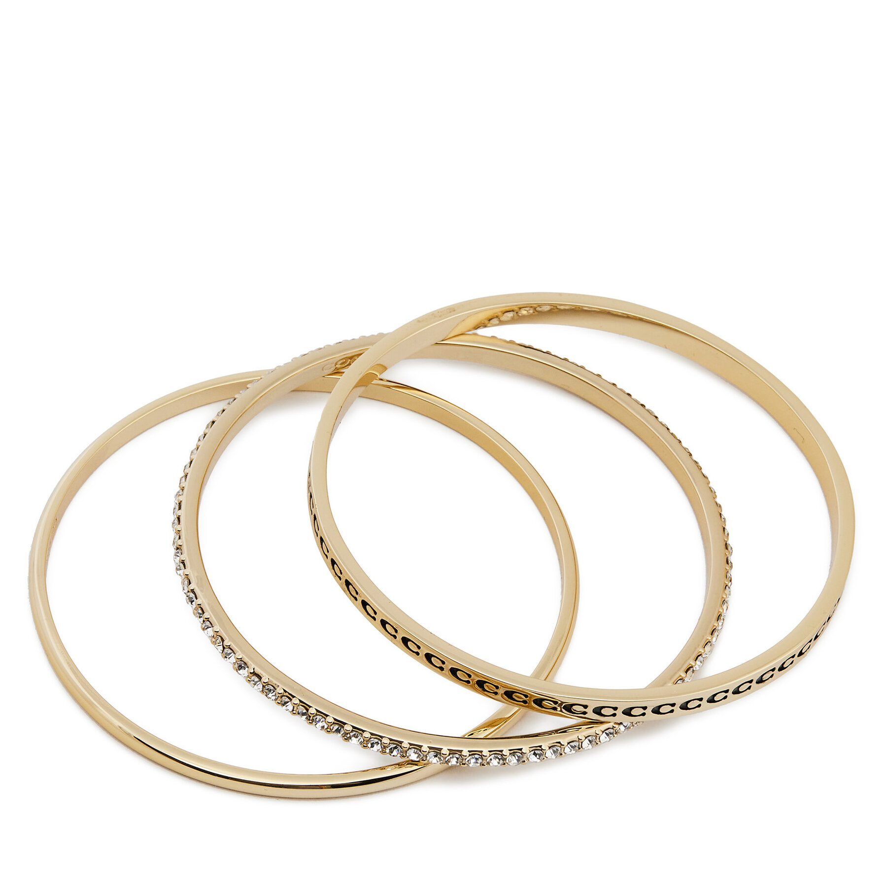 Set av tre armband Coach 37460414 Gyllene