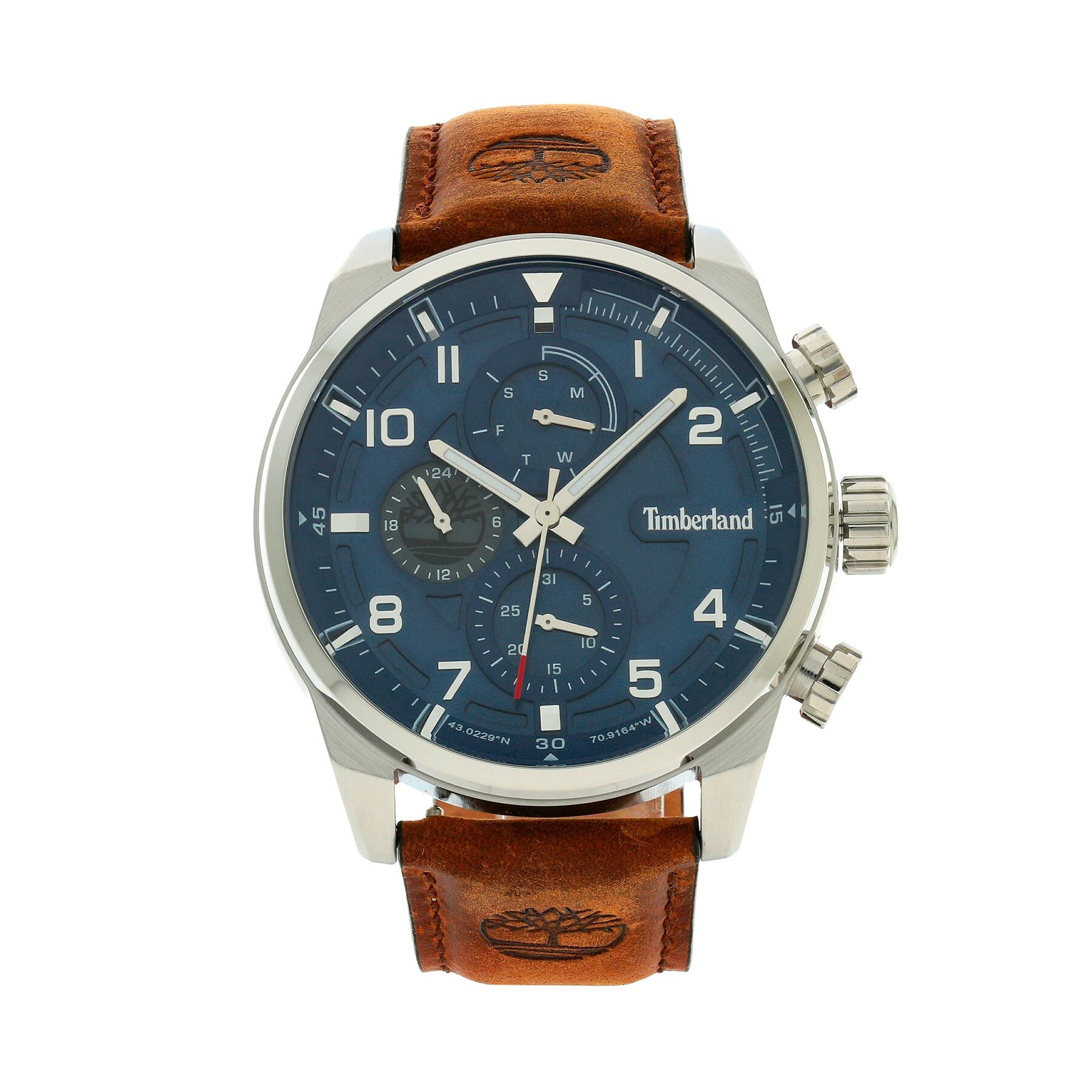 

Годинник Timberland Henniker II TDWGF2201106 Navy/Brown, Cиній