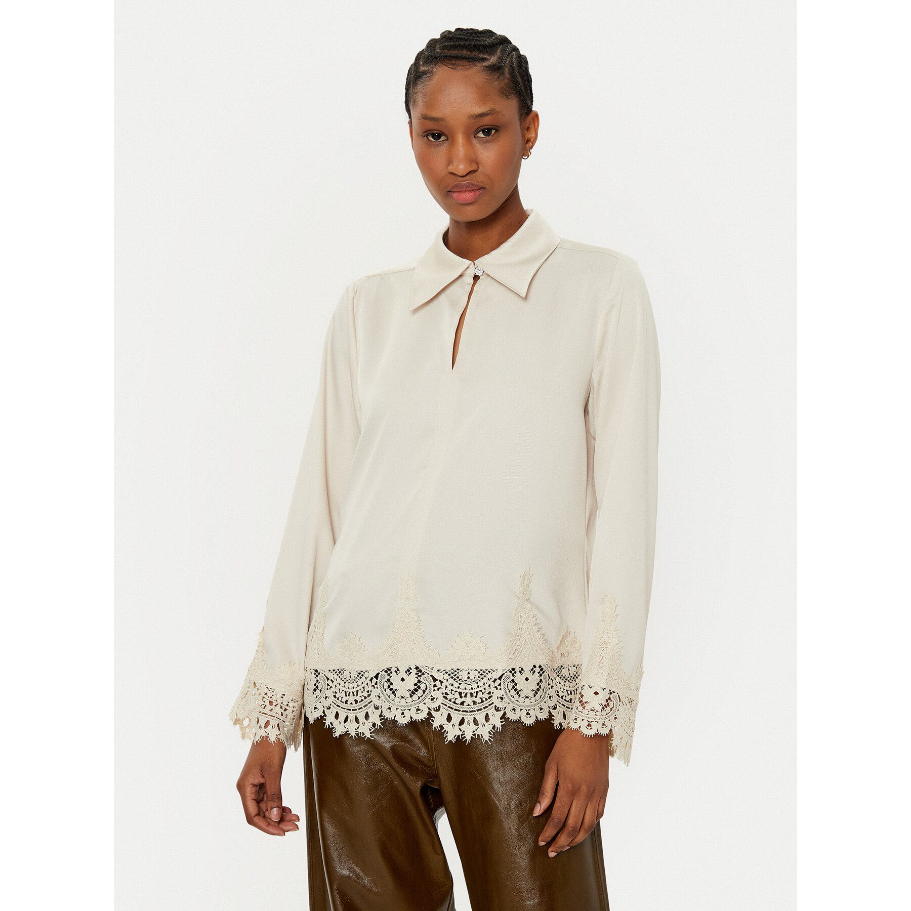 Bruuns Bazaar Hemd Elaina BBW4270 Écru Regular Fit