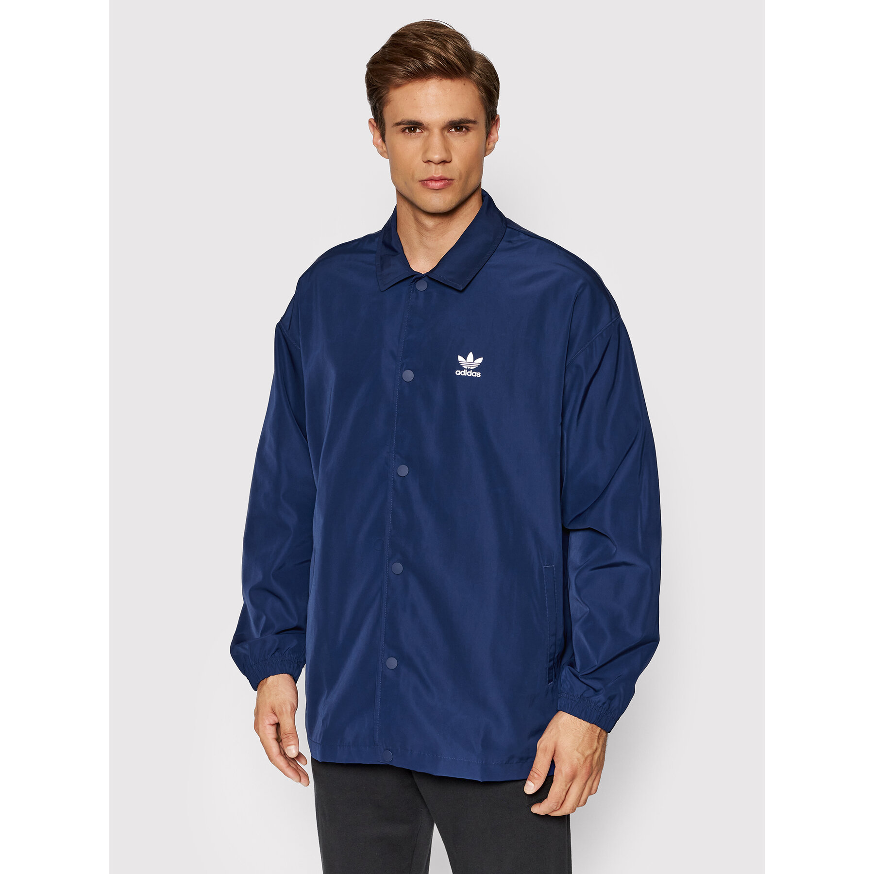 adidas Übergangsjacke adicolor Classics Trefoil H09128 Dunkelblau Loose Fit