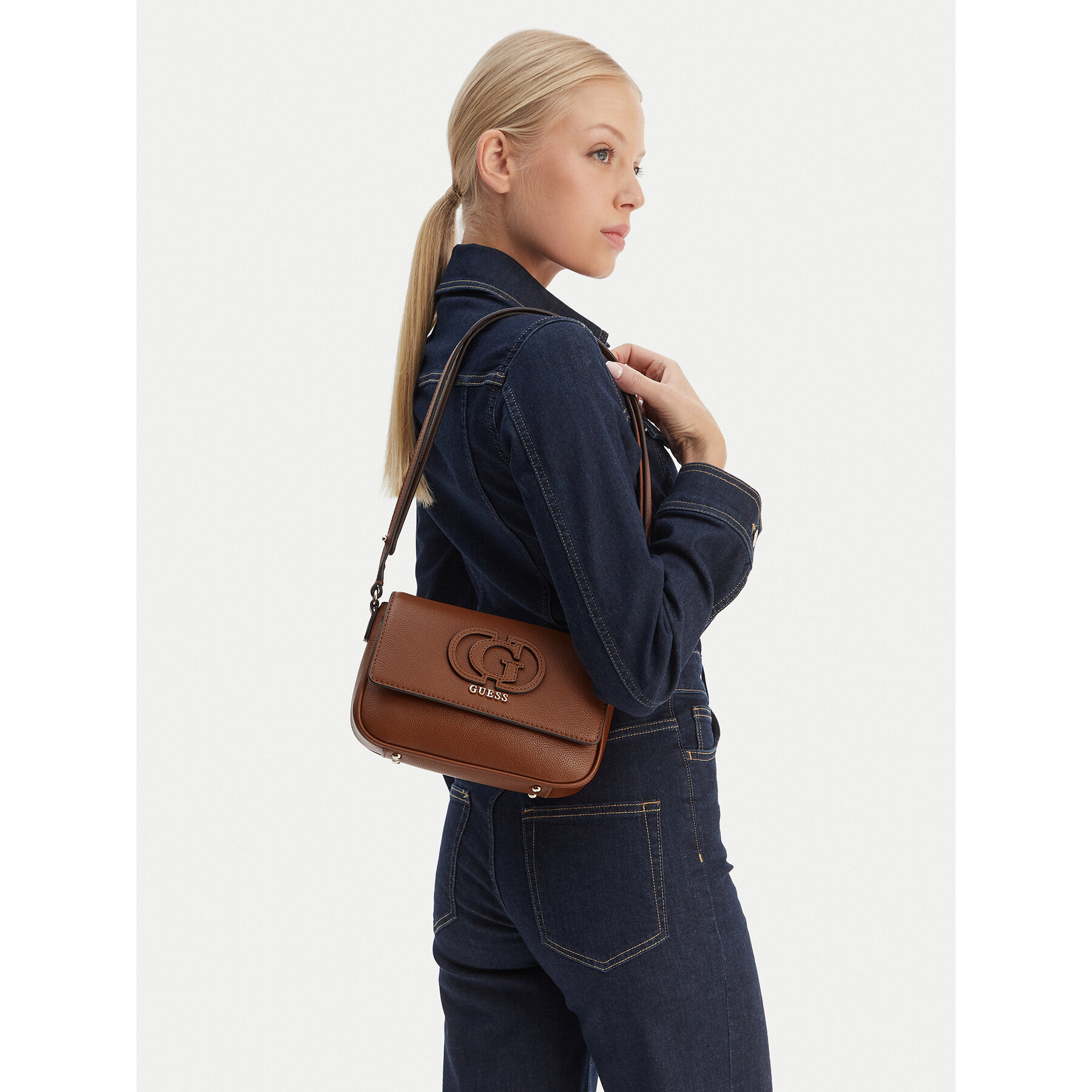 Geantă Guess Isola HWBG99 05210 Maro