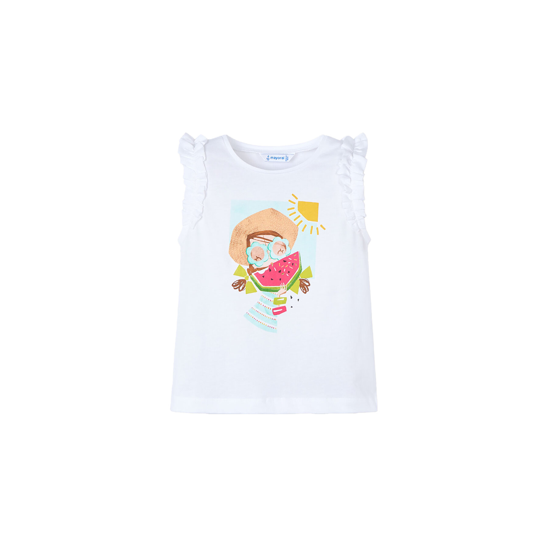 Mayoral Top 3021 Weiß Regular Fit