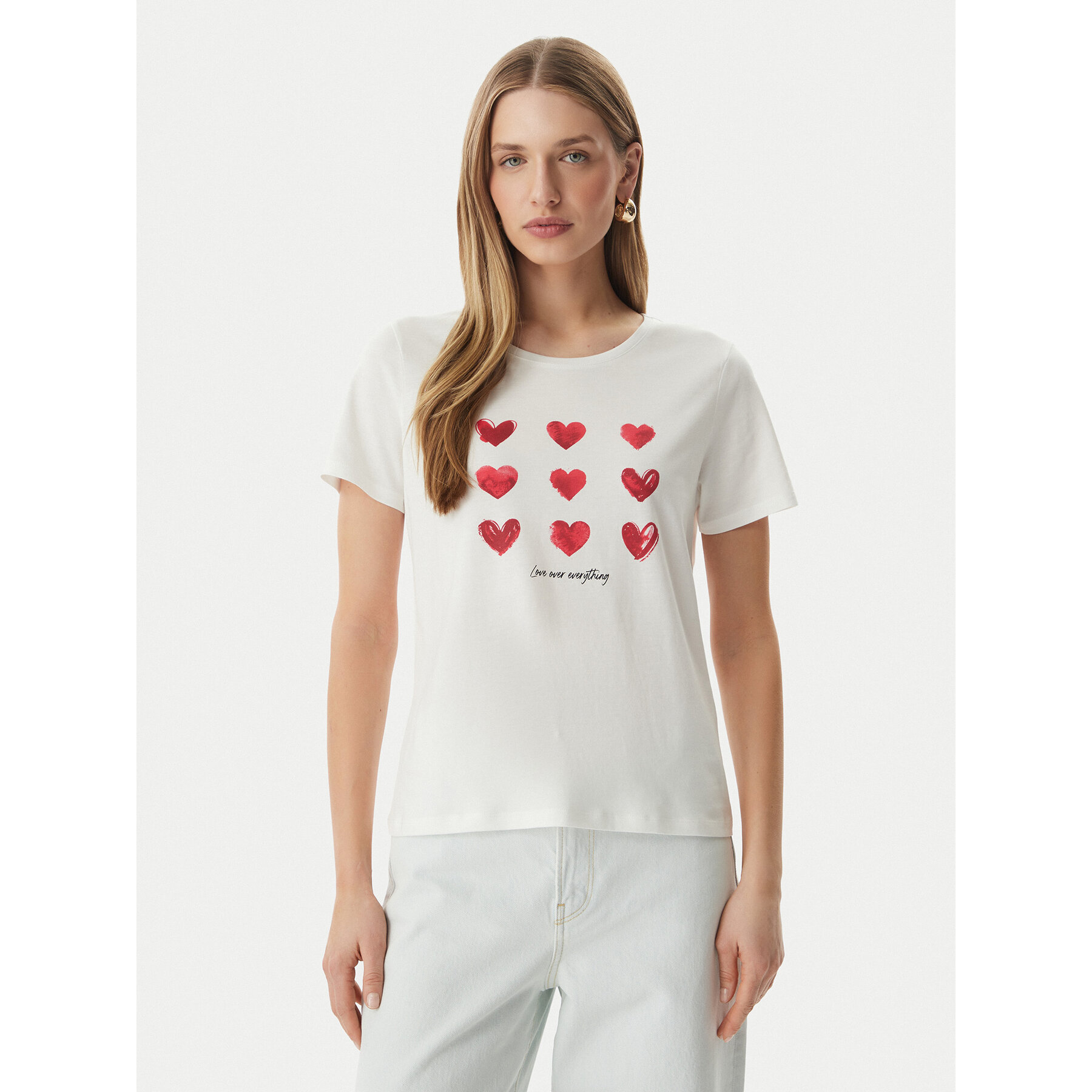 Morgan T-Shirt 261-DONA Λευκό Regular Fit