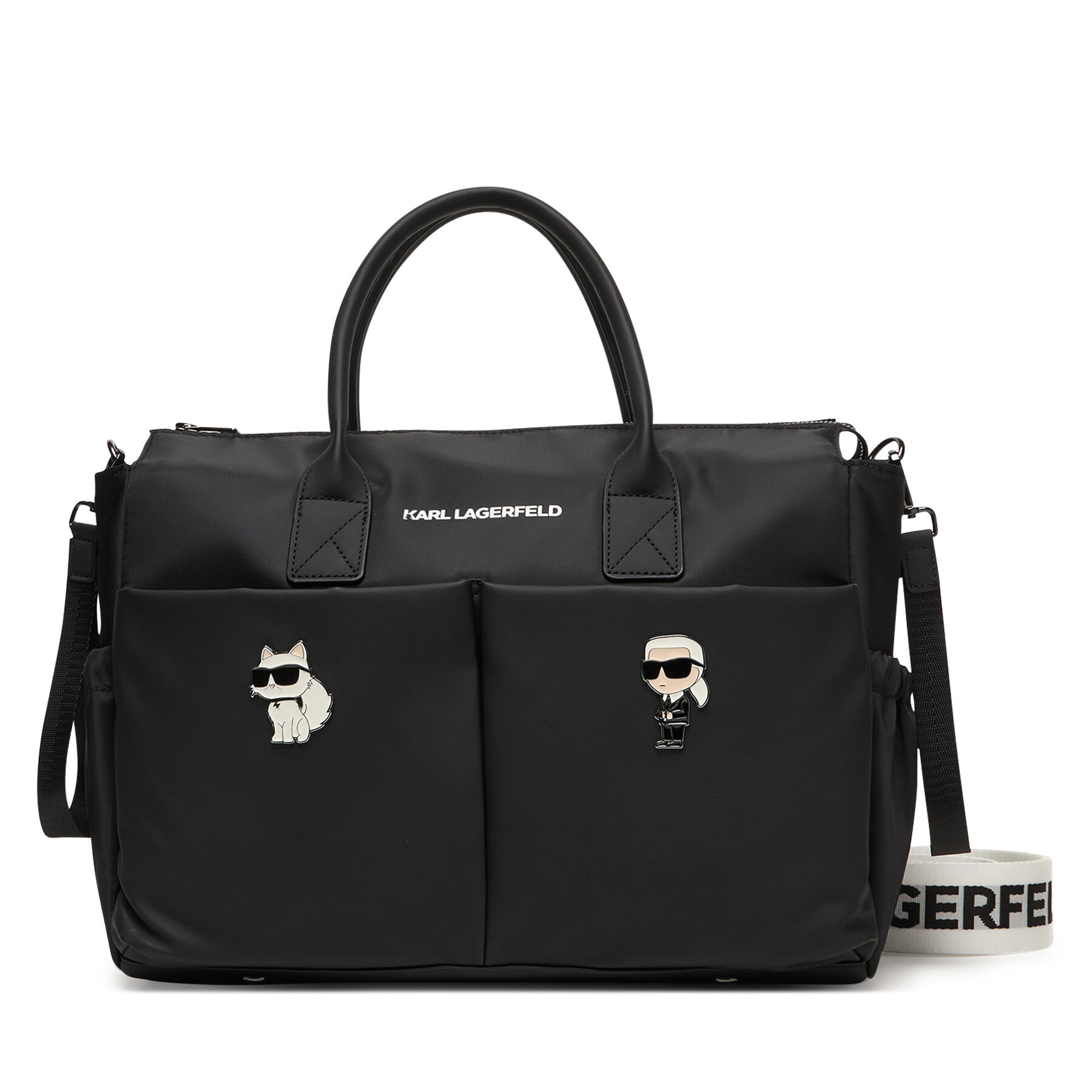 Taška na kočík Karl Lagerfeld Kids Newborn D2 Z31194 Čierna