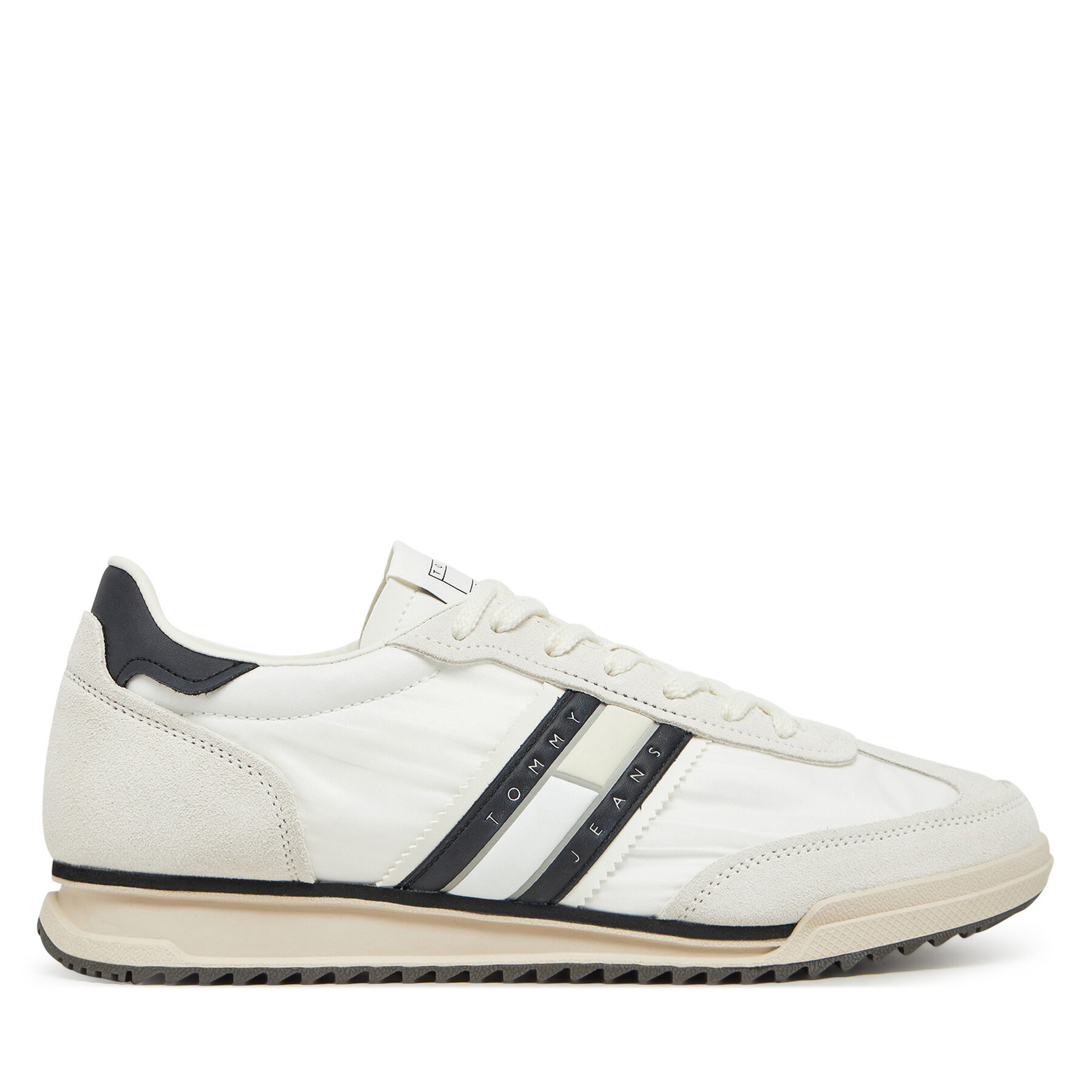Sneakersy Tommy Jeans Tjm Retro Runner Cleated EM0EM01527 Biela