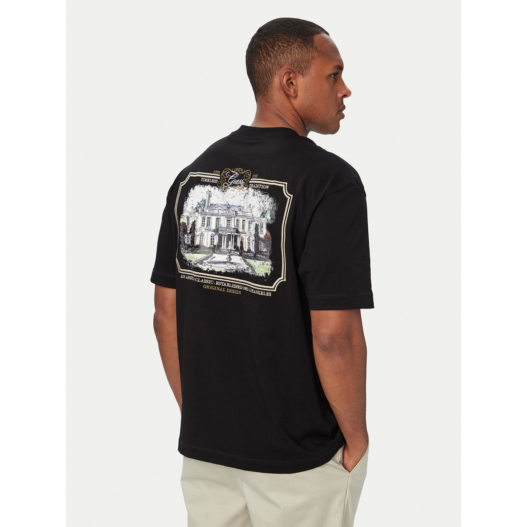 Guess T-shirt M6YI50 K4236 Crna Oversize