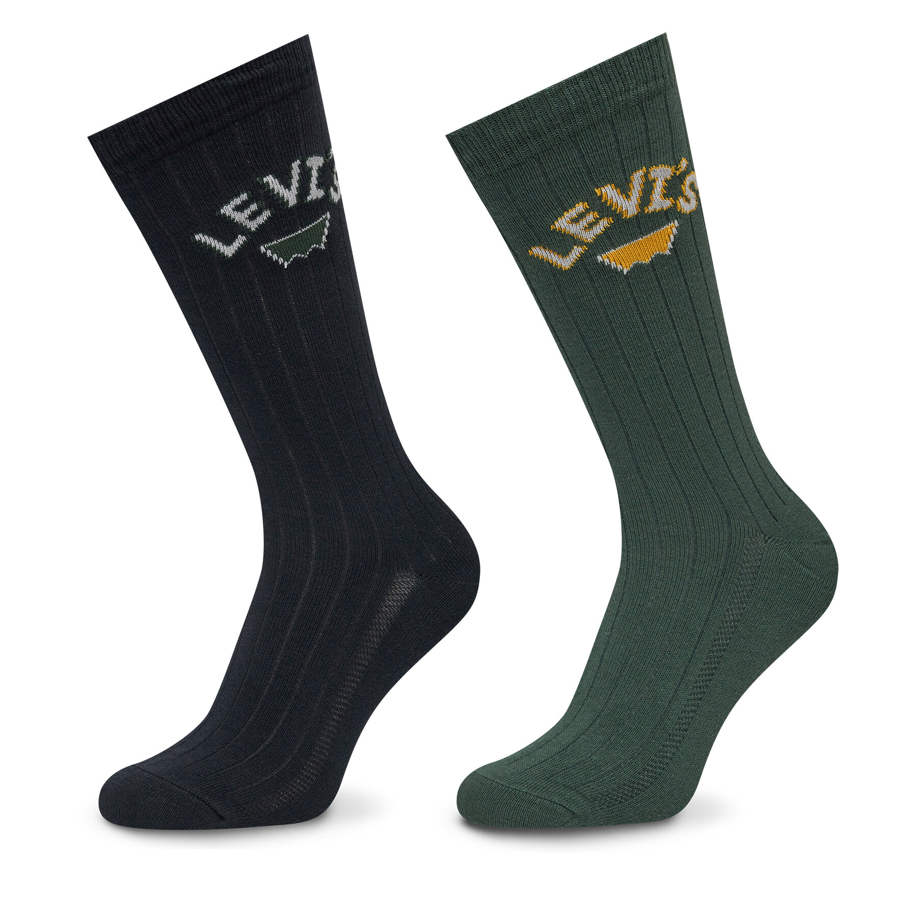 2 pares de calcetines altos para hombre Levi's® 37157-1147 De color