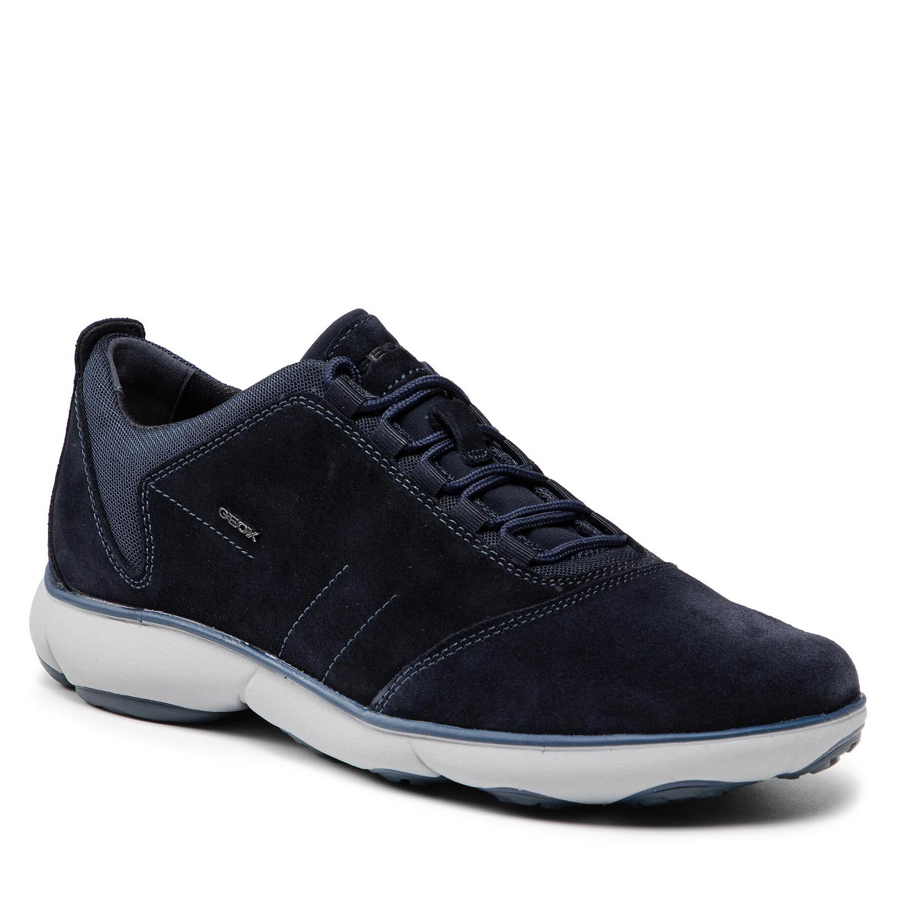 Tenisi barbati Nebula Geox Piele naturala Material textil Albastru