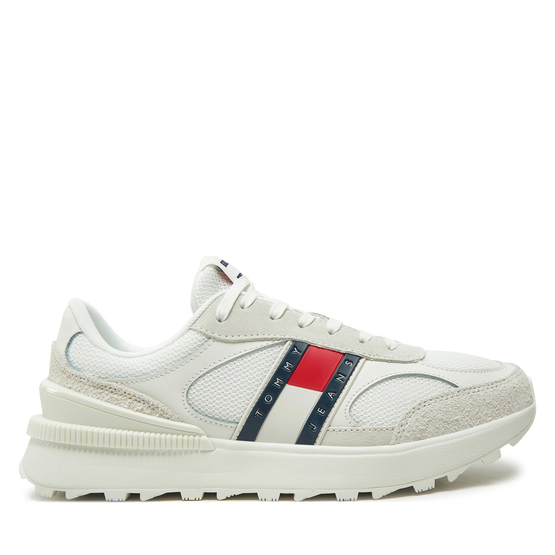 Sneakersy Tommy Jeans Tjm Technical Runner Ess EM0EM01537 Biela