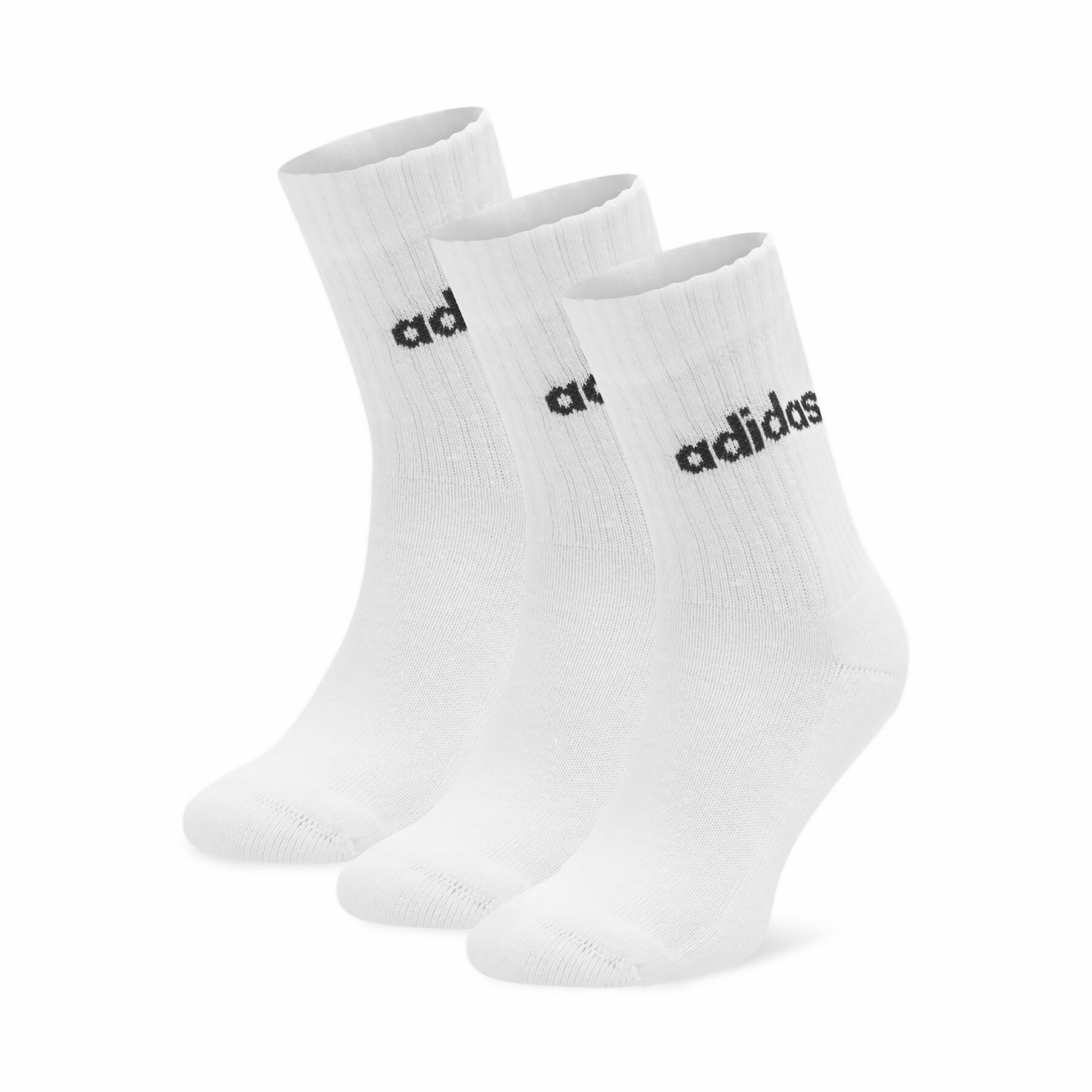 Κάλτσες μακριές adidas HT3455 3-PACK Λευκό