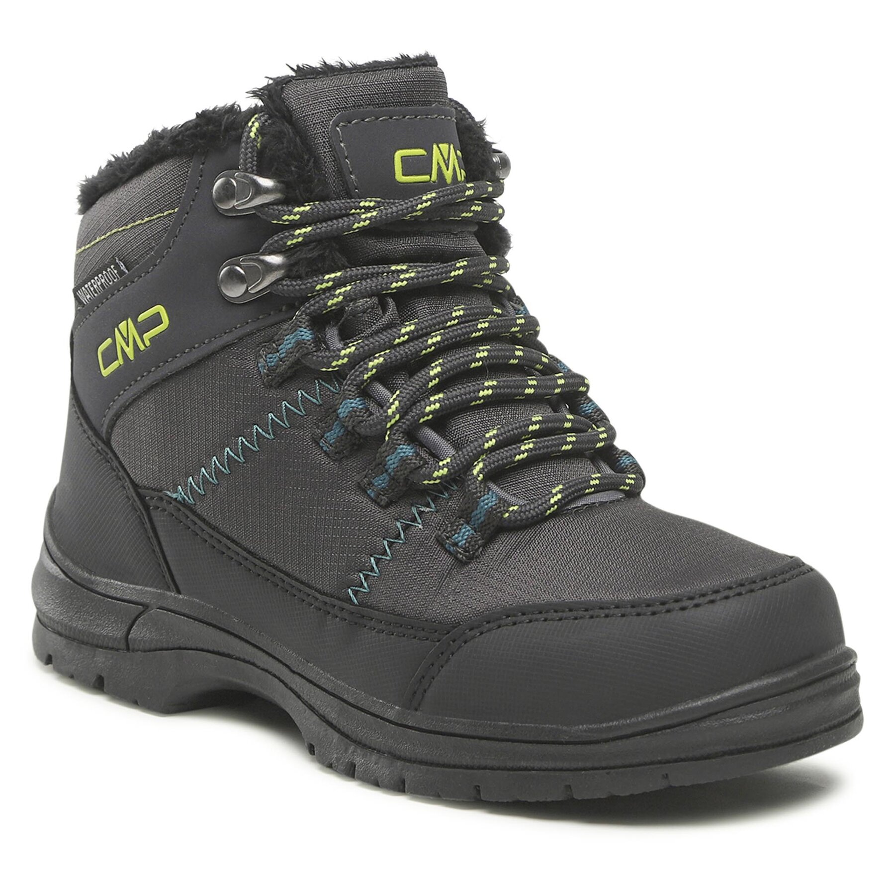 Cmp Uomo Scarpe Da Trekking Kids Annuuk Snow Boot Wp 31Q4954 Antracite/Deep Lake 65Um Grigio Taglia 28