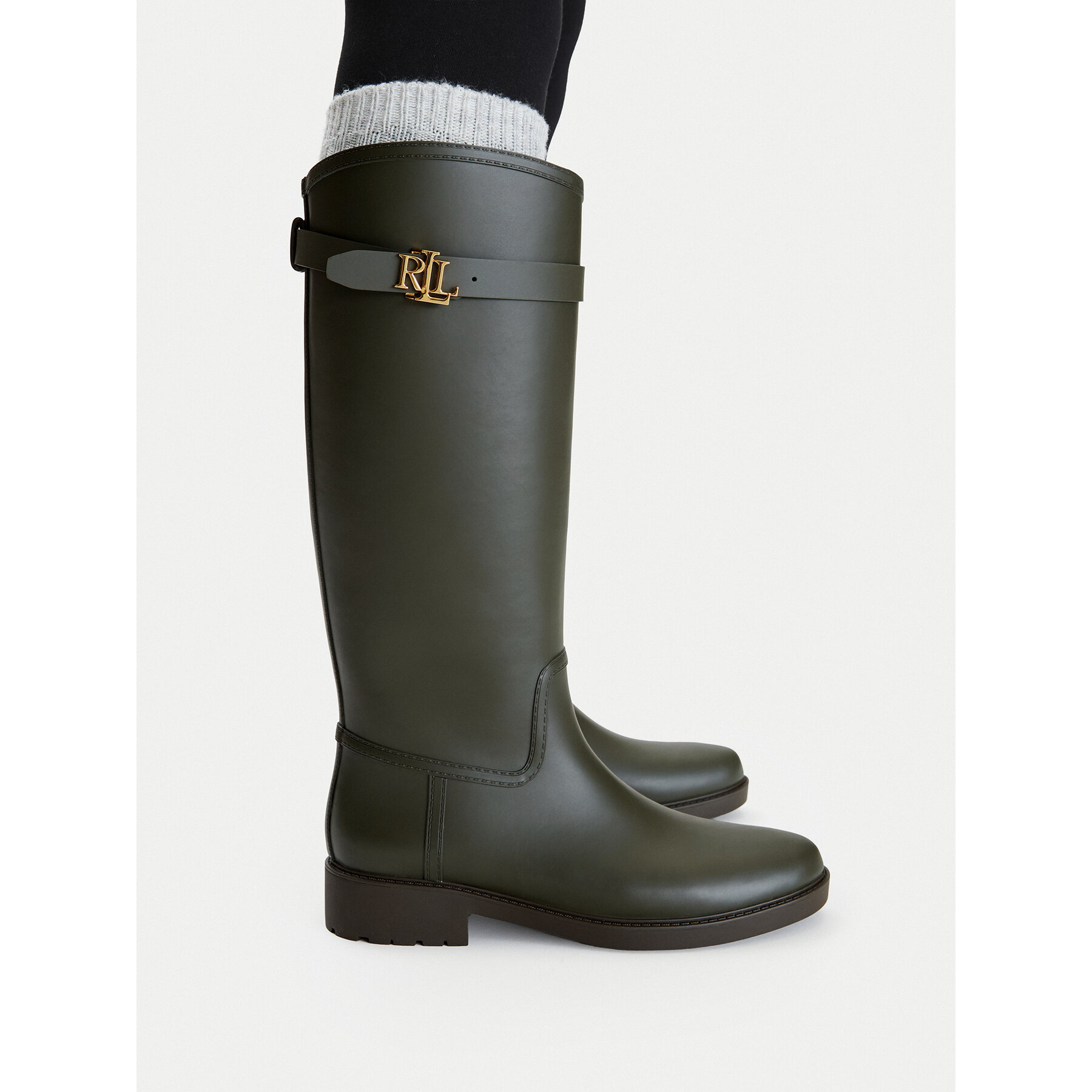 Holínky LAUREN RALPH LAUREN Portiah Bo Wbo 802980678003 Zelená