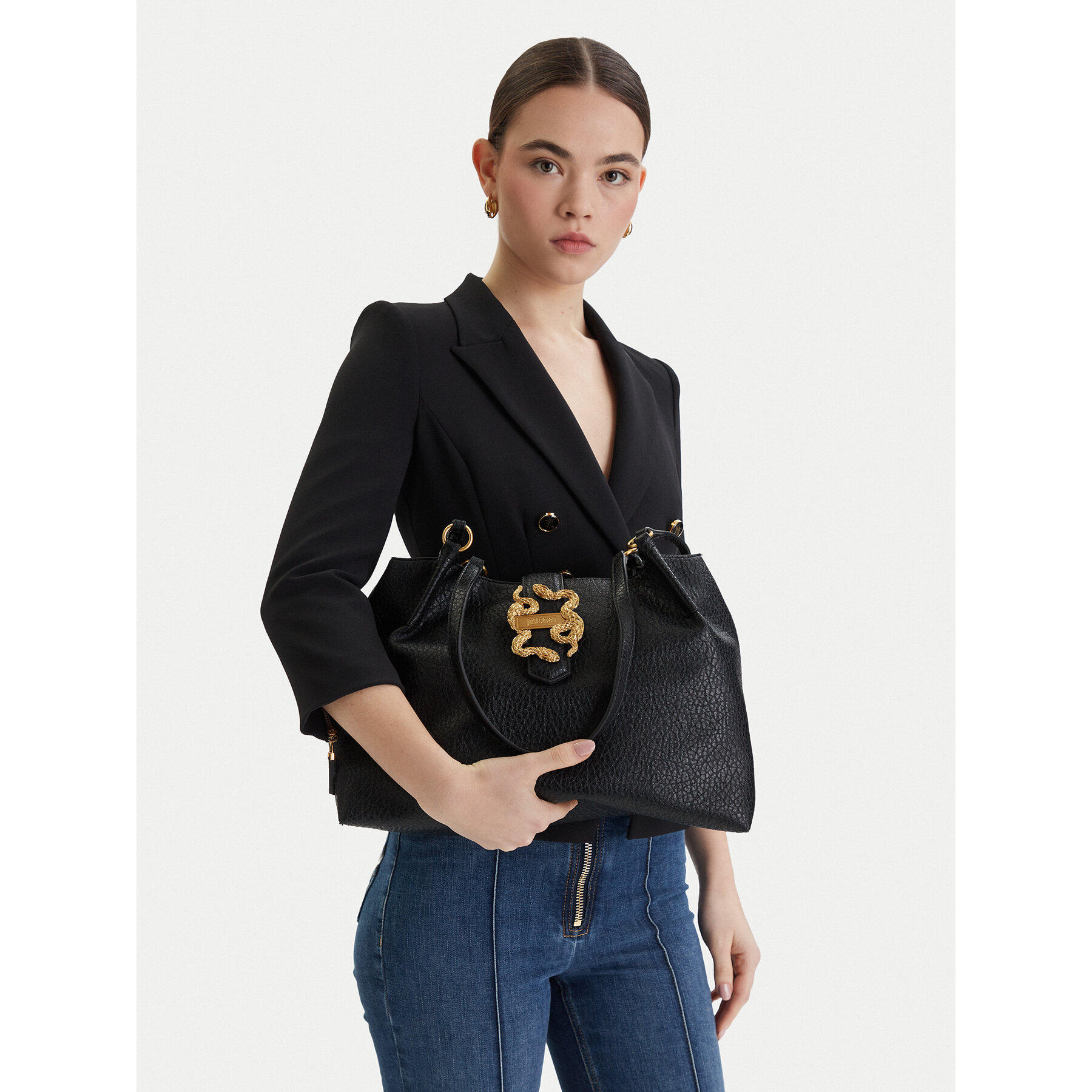 Geantă Just Cavalli 80RA4BN3 ZSD87 Negru