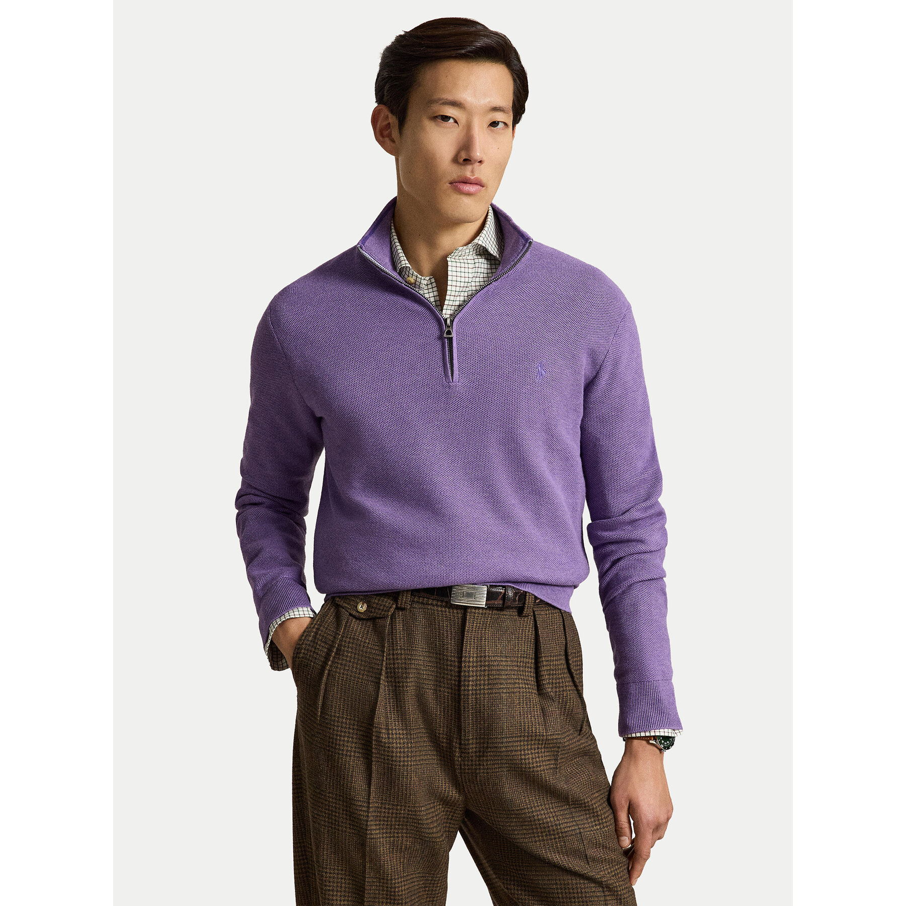 Polo Ralph Lauren Pullover 710B18060014 Violett Regular Fit