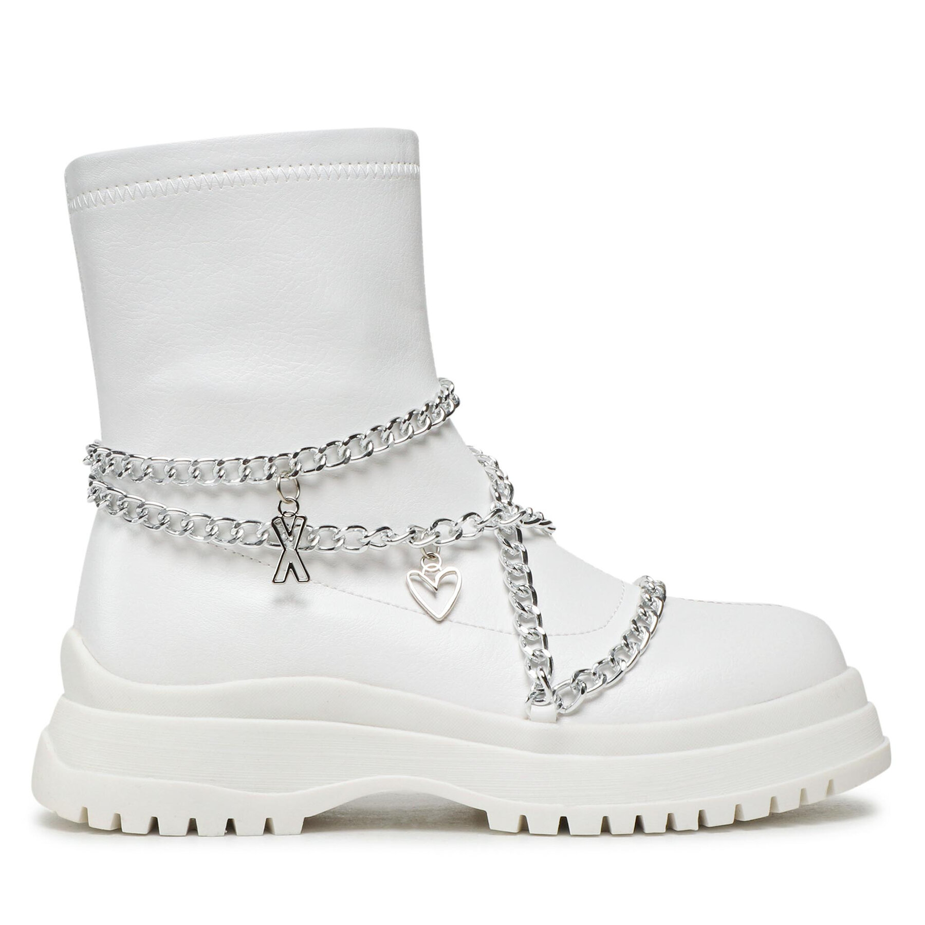 Īsie zābaki DeeZee WS5271-01 Balts