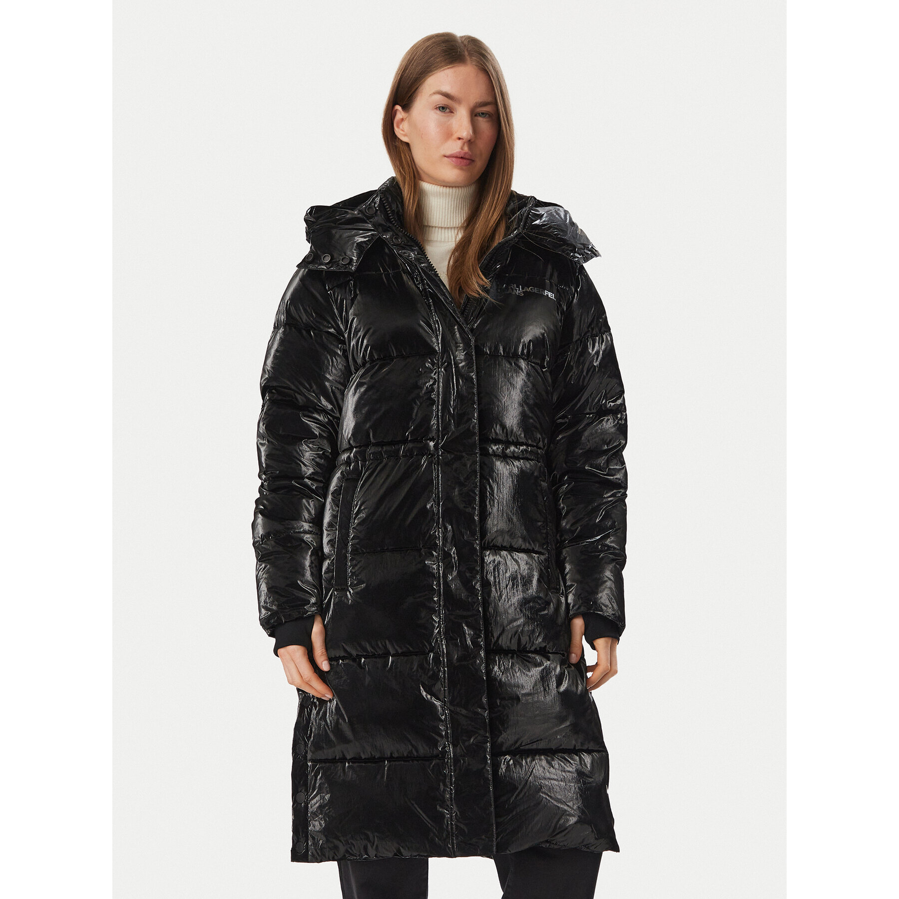 Karl Lagerfeld Jeans Winterjacke B4W15024 Schwarz Regular Fit