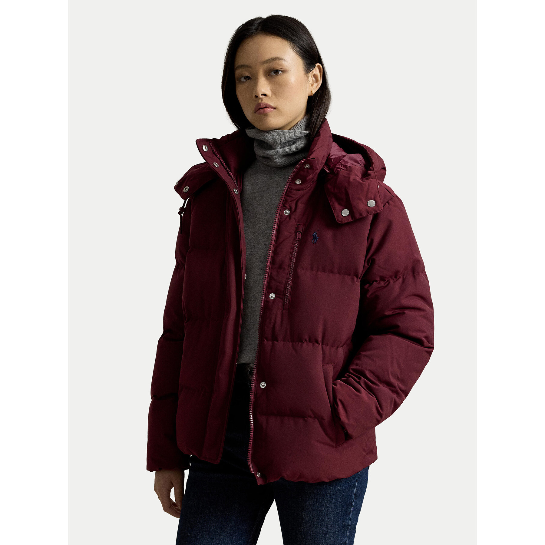 Polo Ralph Lauren Daunenjacke 211B17285005 Dunkelrot Regular Fit