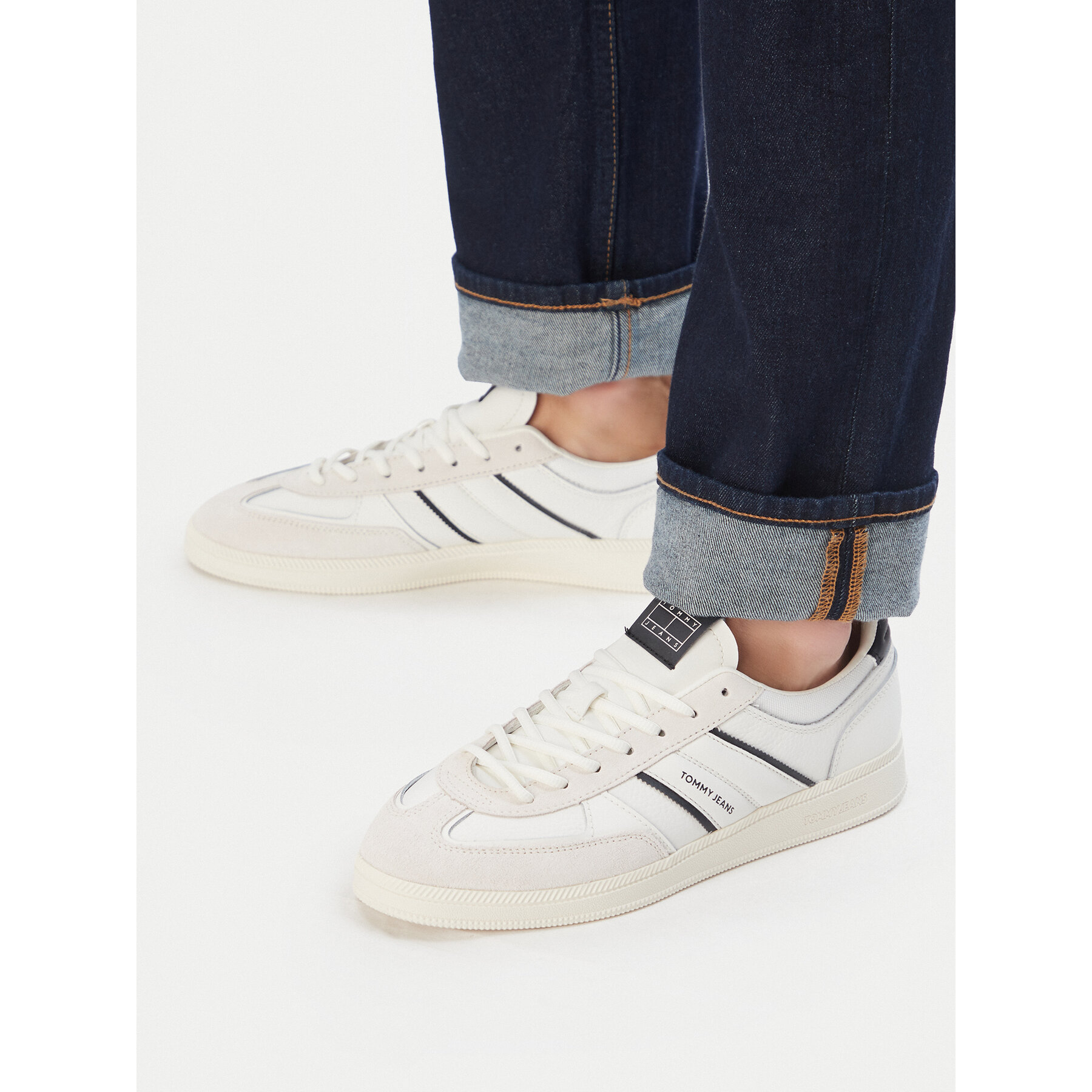Сникърси Tommy Jeans The Greenwich Edge Mix EM0EM01672 Екрю