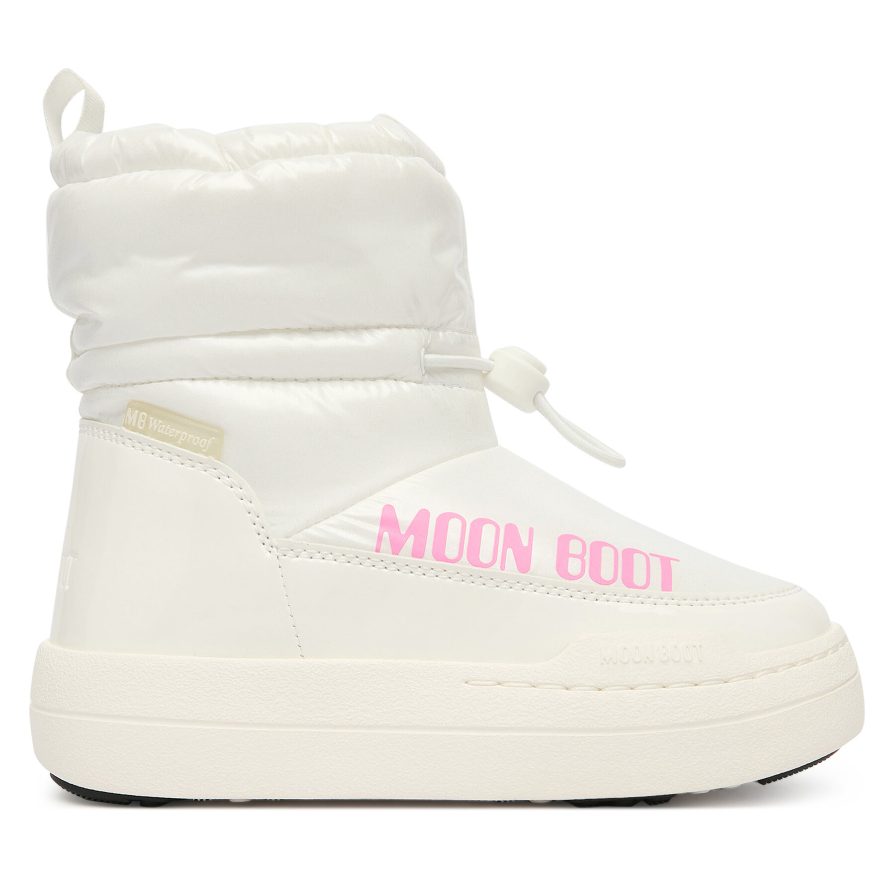 Sniega zābaki Moon Boot Mb Jr Park Tube Mid Glitter Wp 80D3440110 Balts
