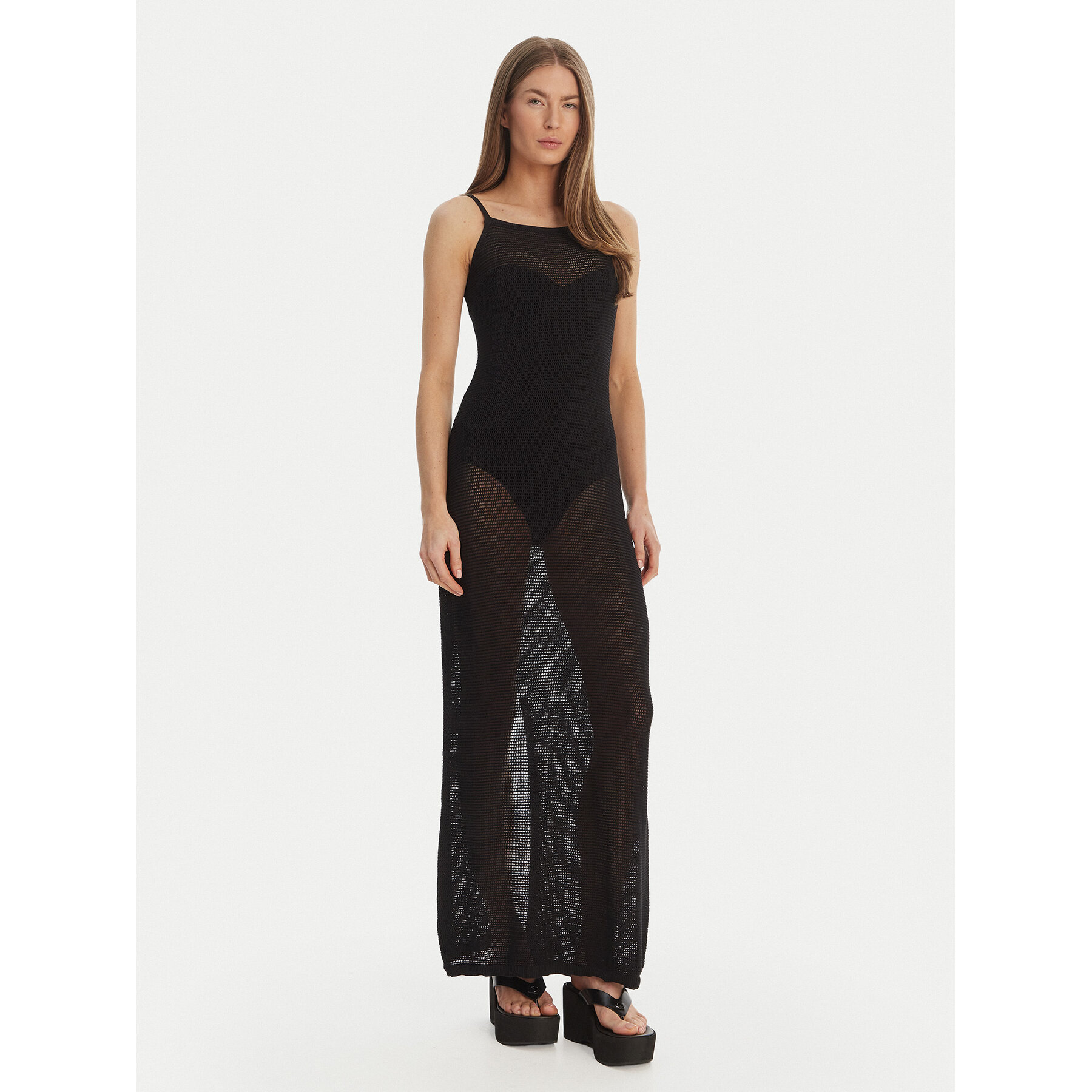 Seafolly Strandkleid Beach Edit 55685-KN Schwarz Regular Fit