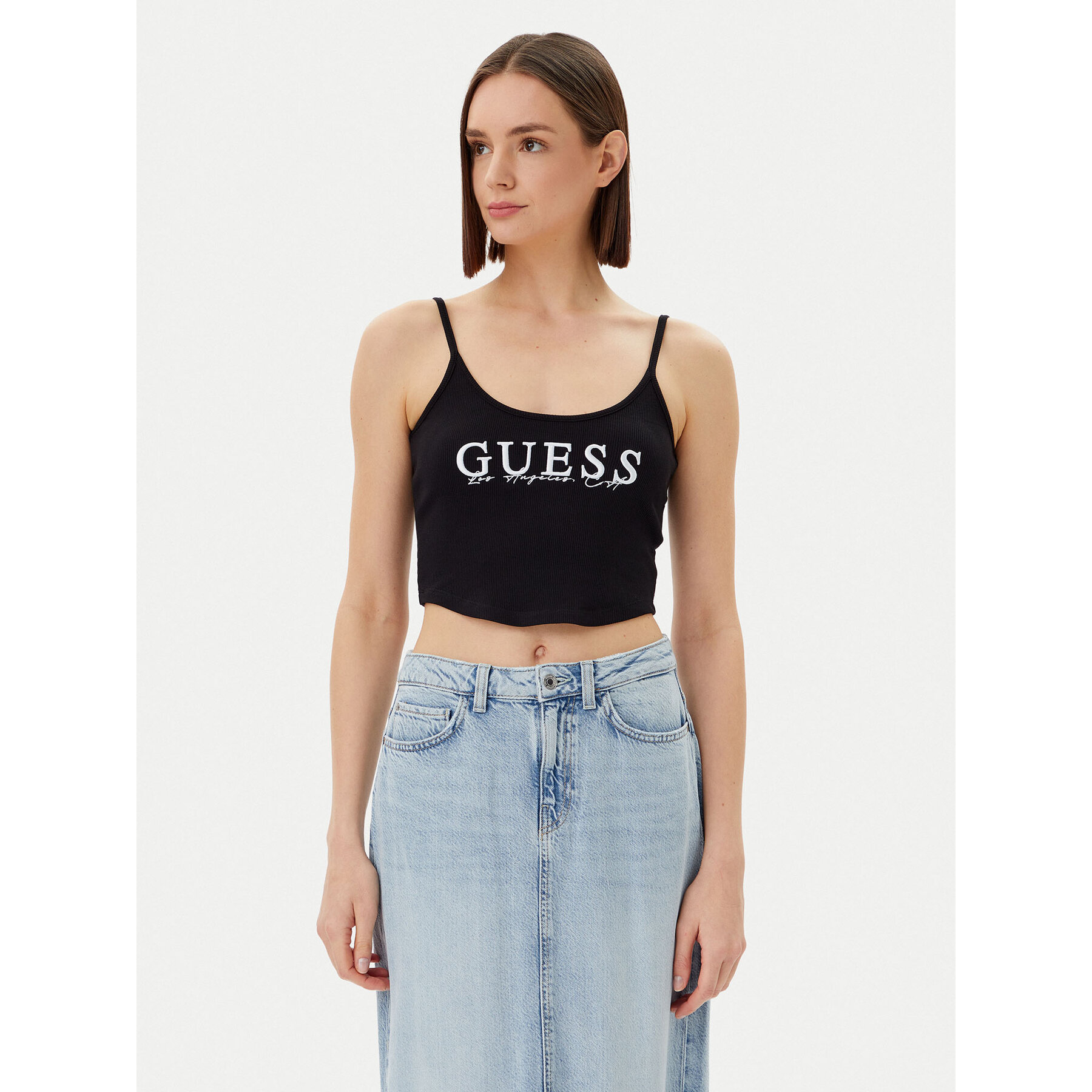 Guess Felső V5GP16 K8RT2 Fekete Regular Fit