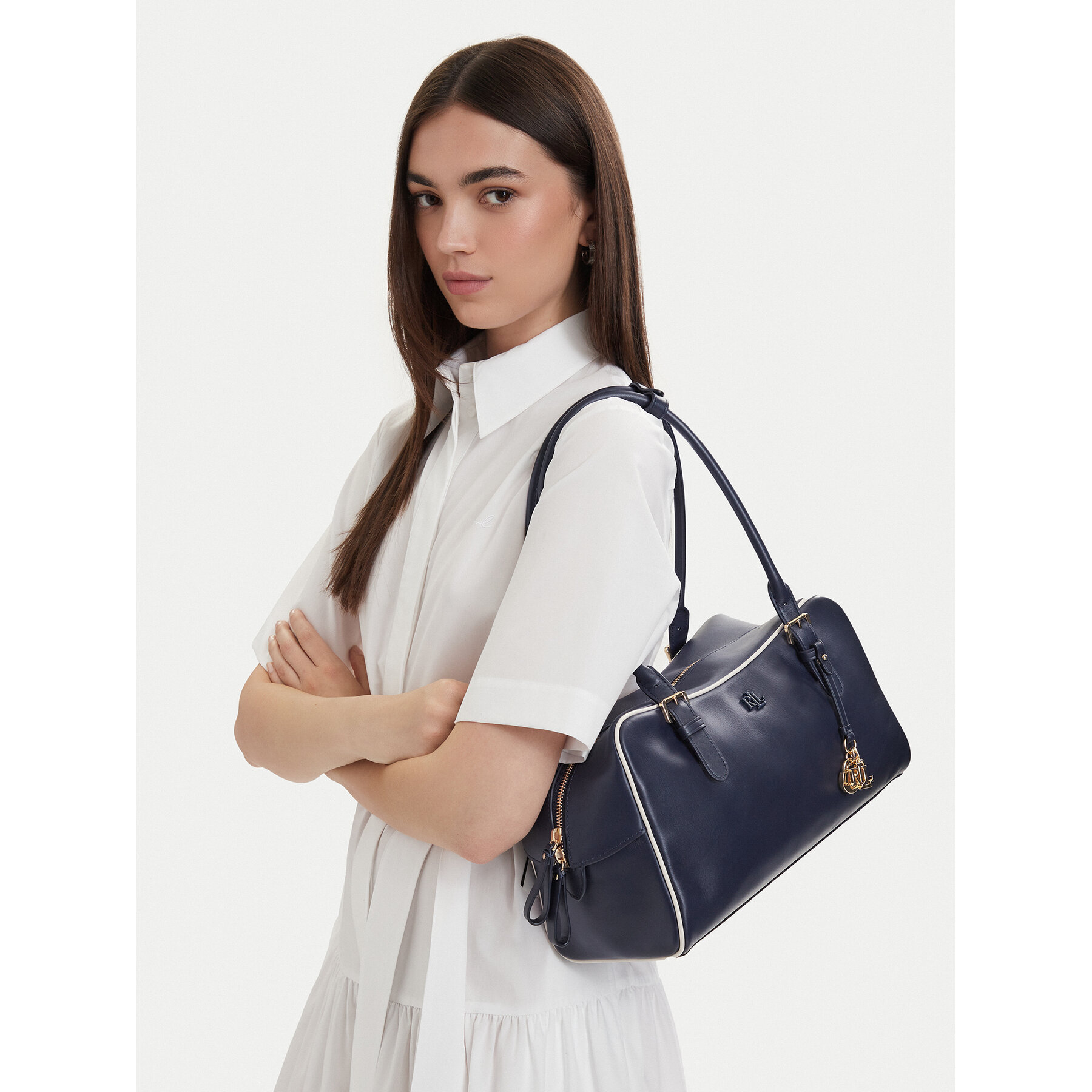 Дамска чанта LAUREN RALPH LAUREN 431P10510001 Тъмносин