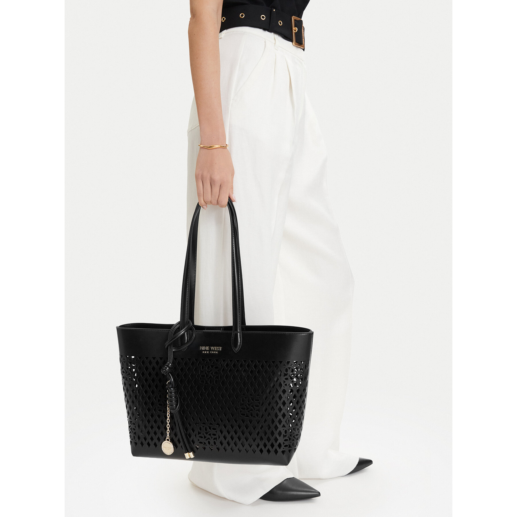 Táska Nine West CEO-Bleeker Petal-LDA8699A Fekete