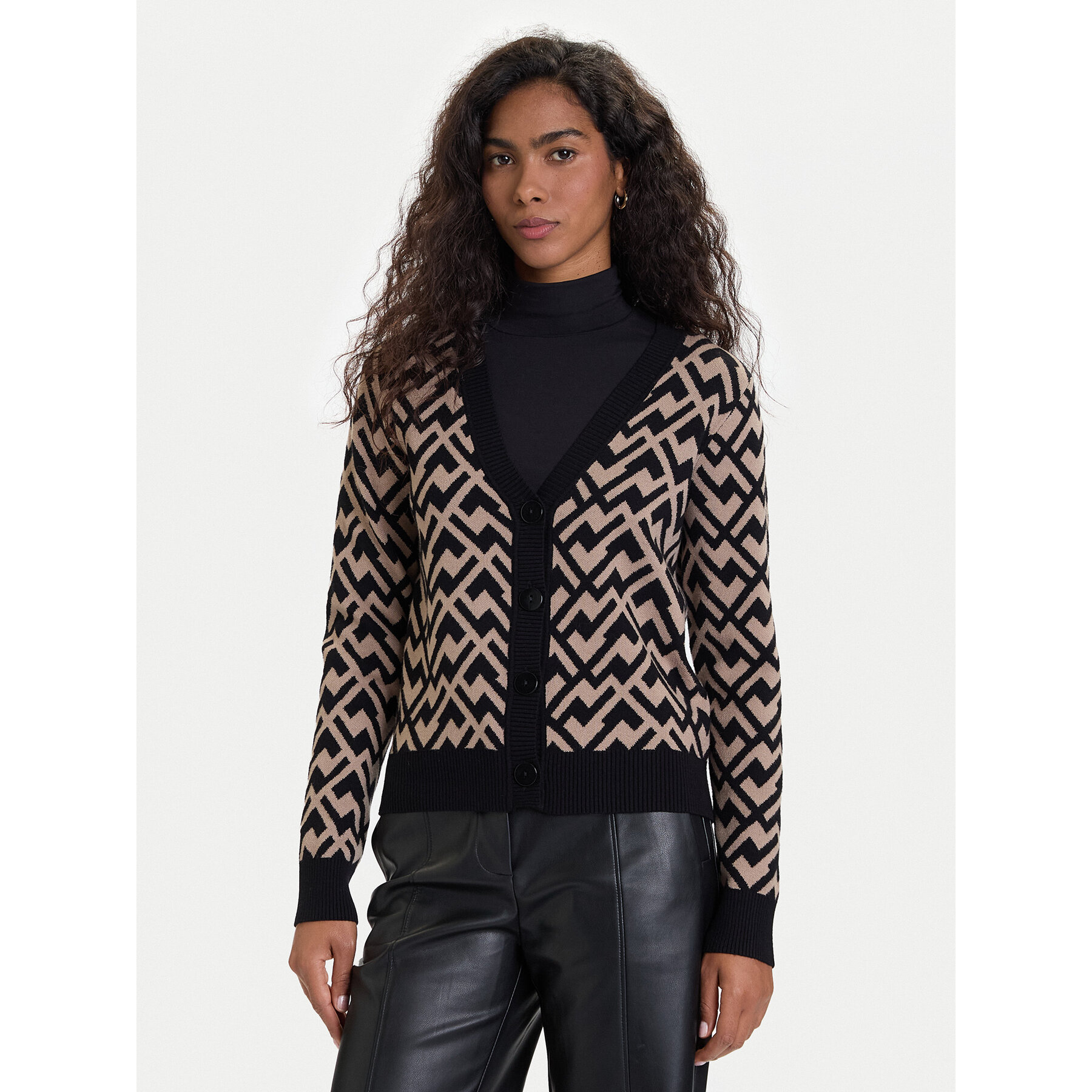 Vero Moda Strickjacke Aria 10314507 Schwarz Regular Fit