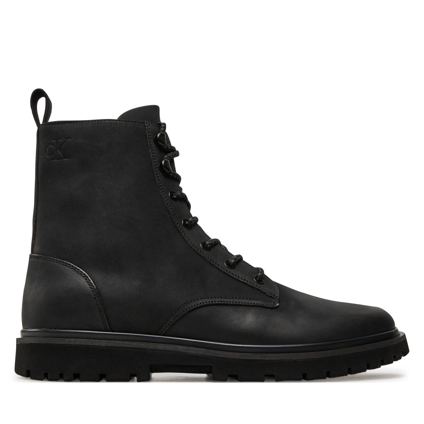 Pánske Čižmy Calvin Klein Jeans, Rozmer: 42, Čierna, Eva Boot Mid Laceup Rebellious YM0YM01071