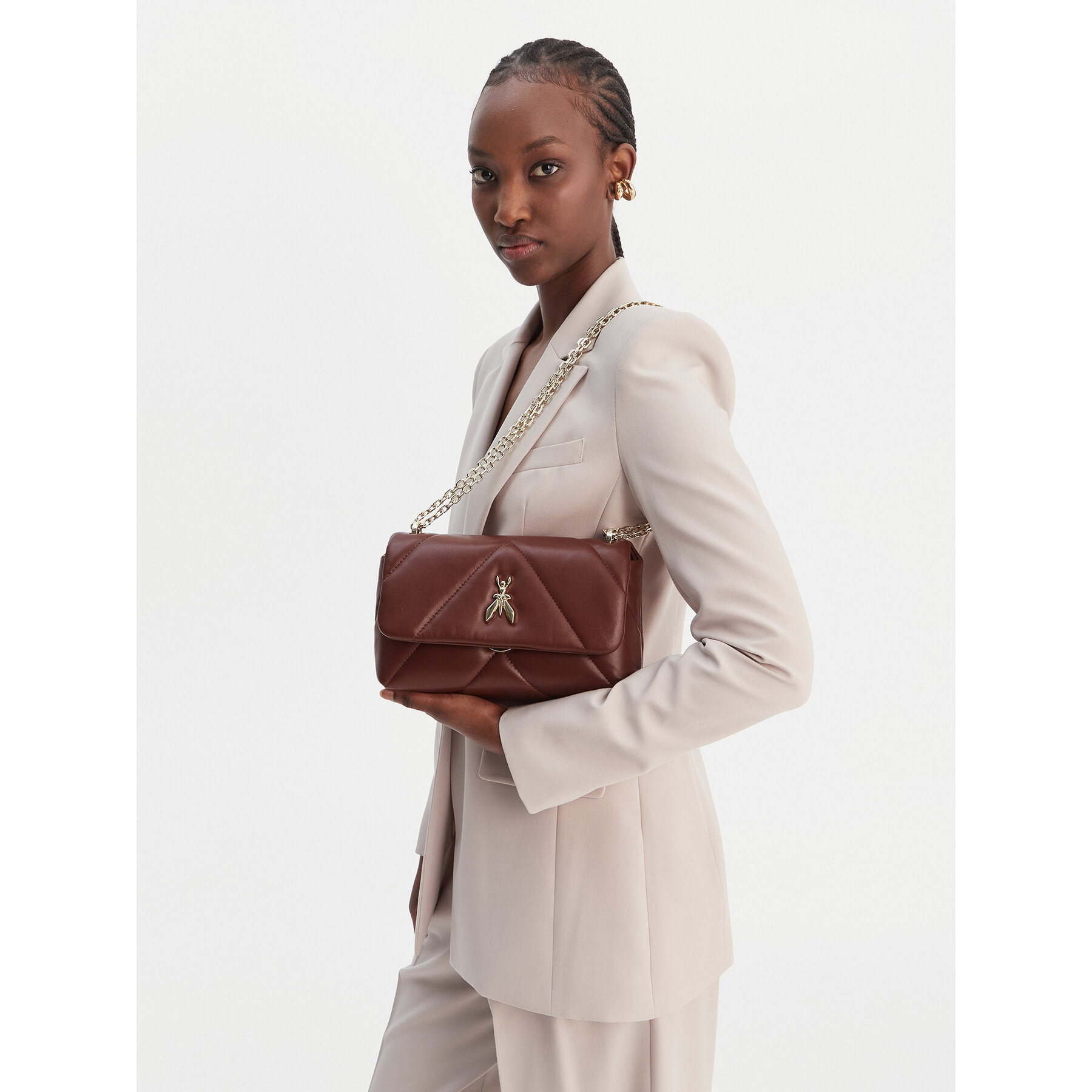 Geantă Patrizia Pepe CB0084/L006-B861 Maro