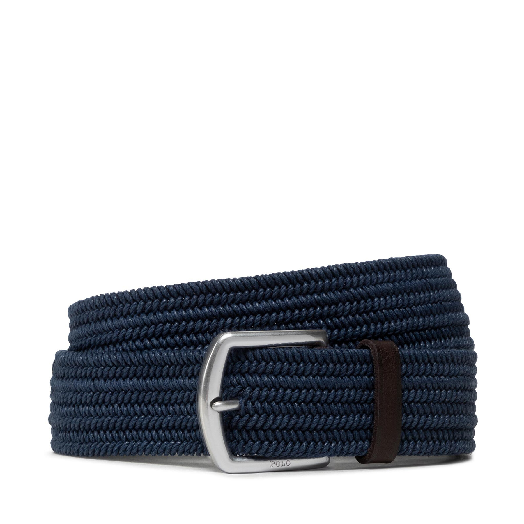 Cintura da uomo Polo Ralph Lauren 35Mm Braid Stretch 405666041002 Blu scuro