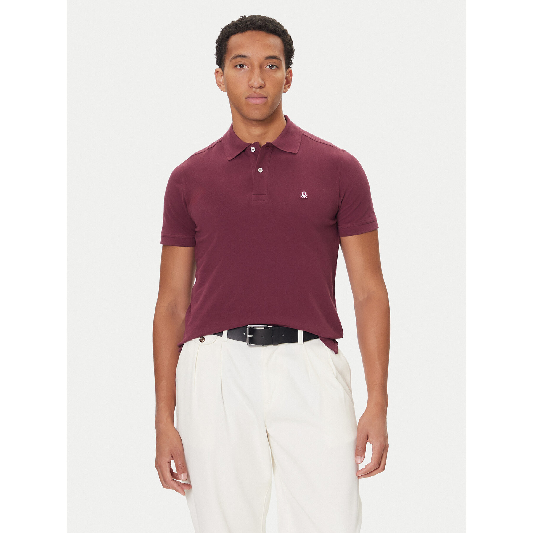 United Colors Of Benetton Pólóing 3089J3179 Lila Regular Fit