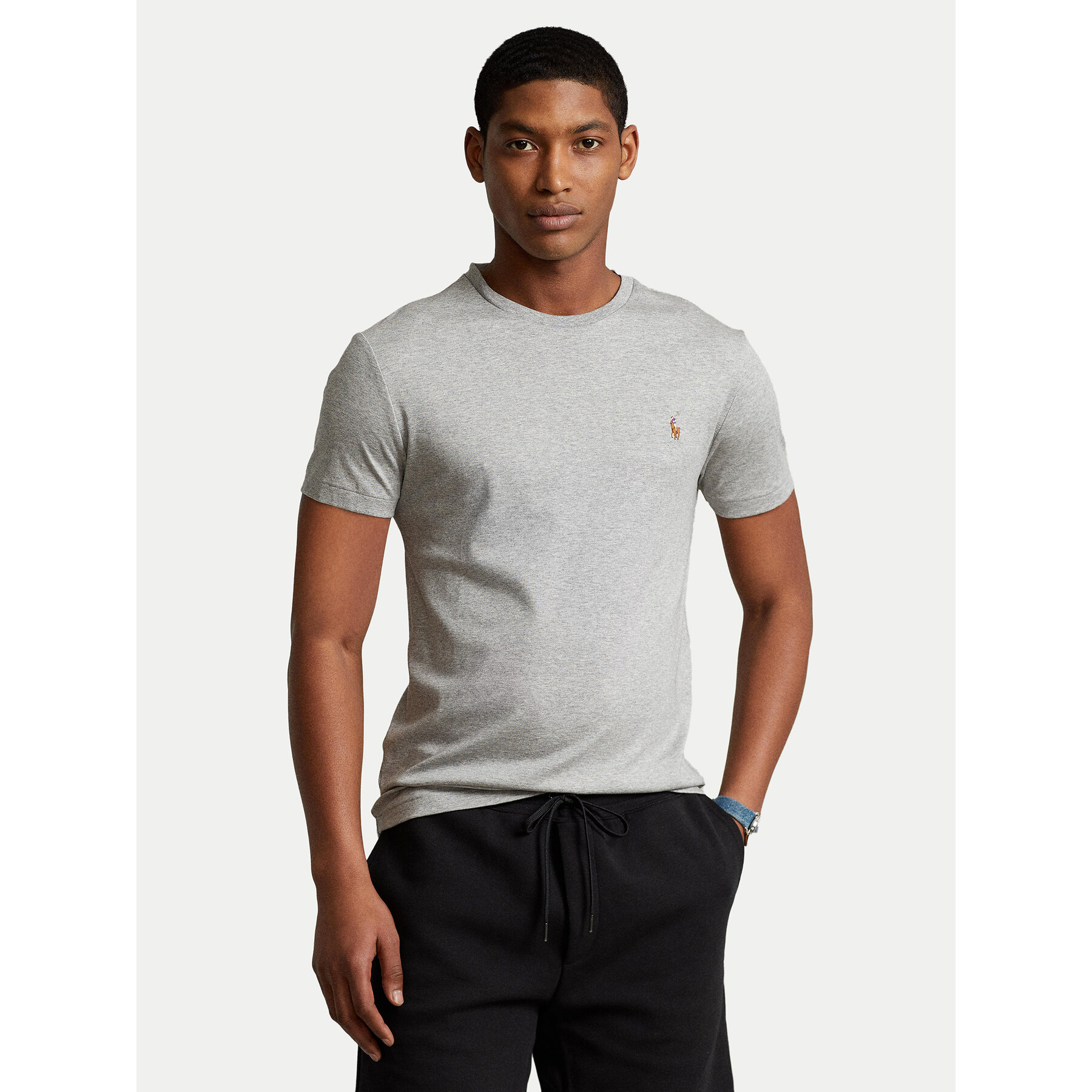 Polo Ralph Lauren Majica 710740727012 Siva Slim Fit