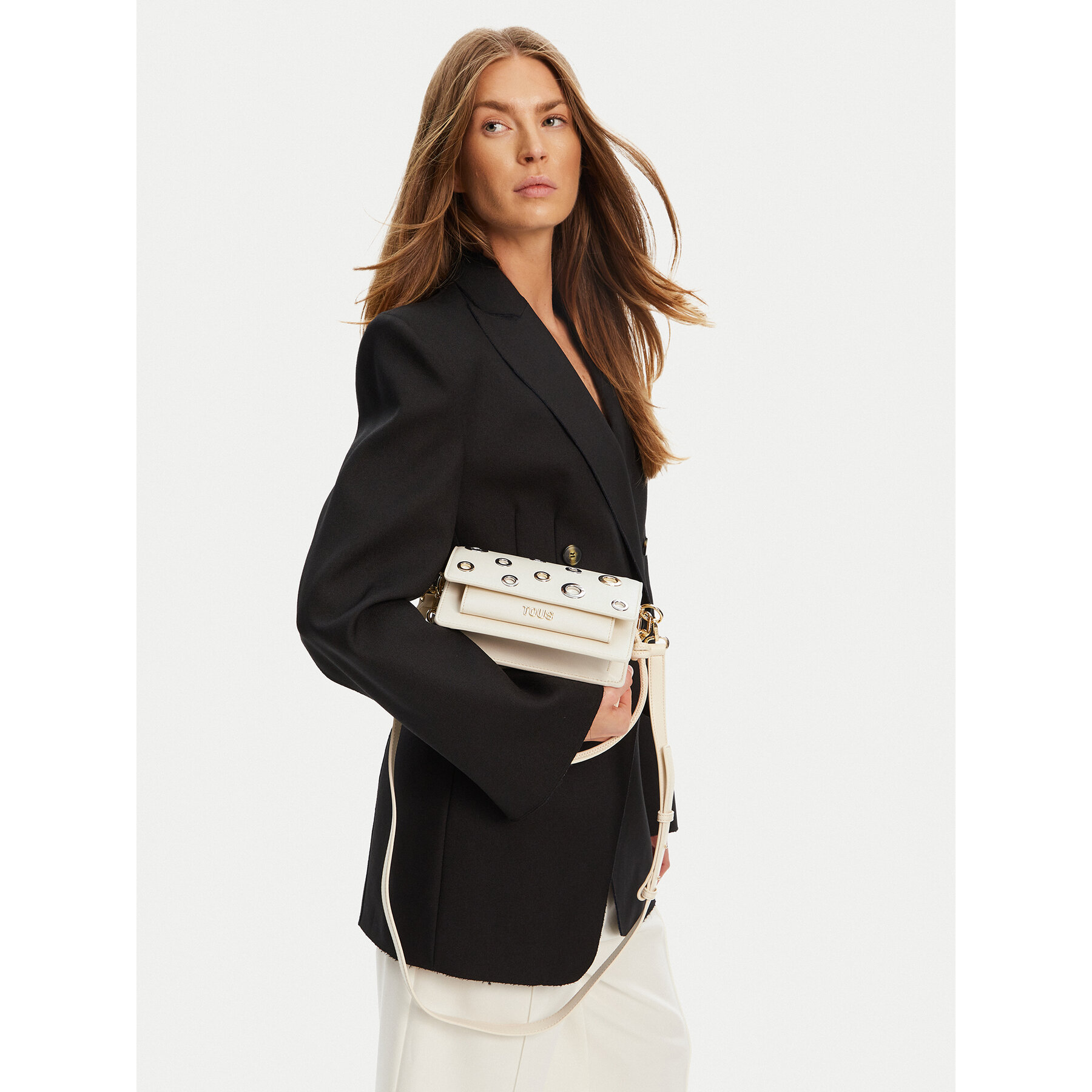 Дамска чанта TOUS Audree Eyelets 2002202901 Бежов